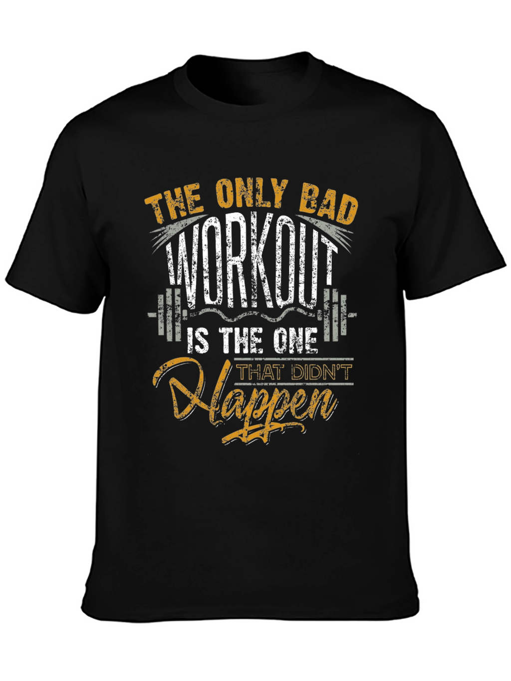 Workout Motivation Black T-Shirt