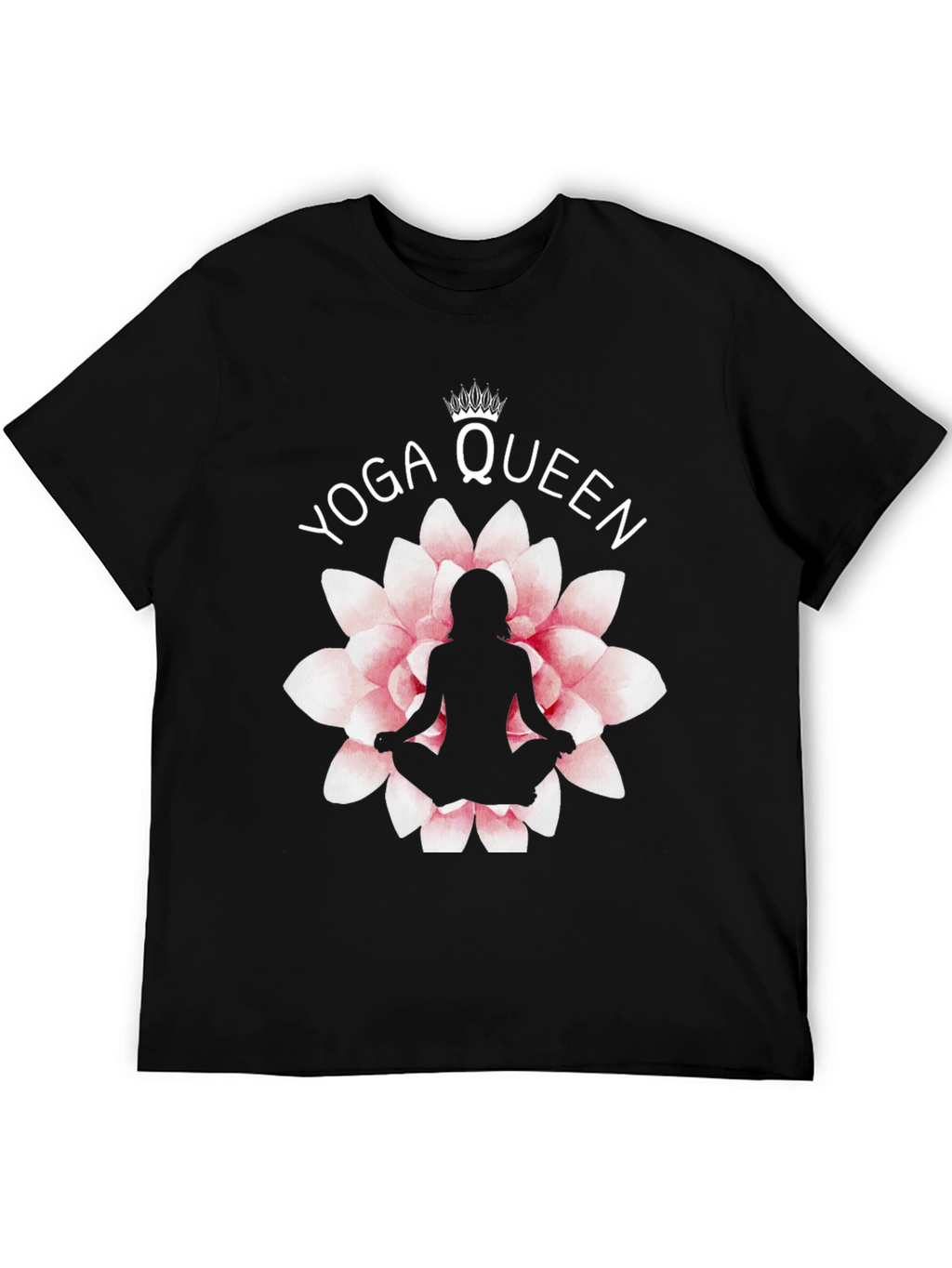 Yoga Queen T-Shirt - Lotus Flower Design