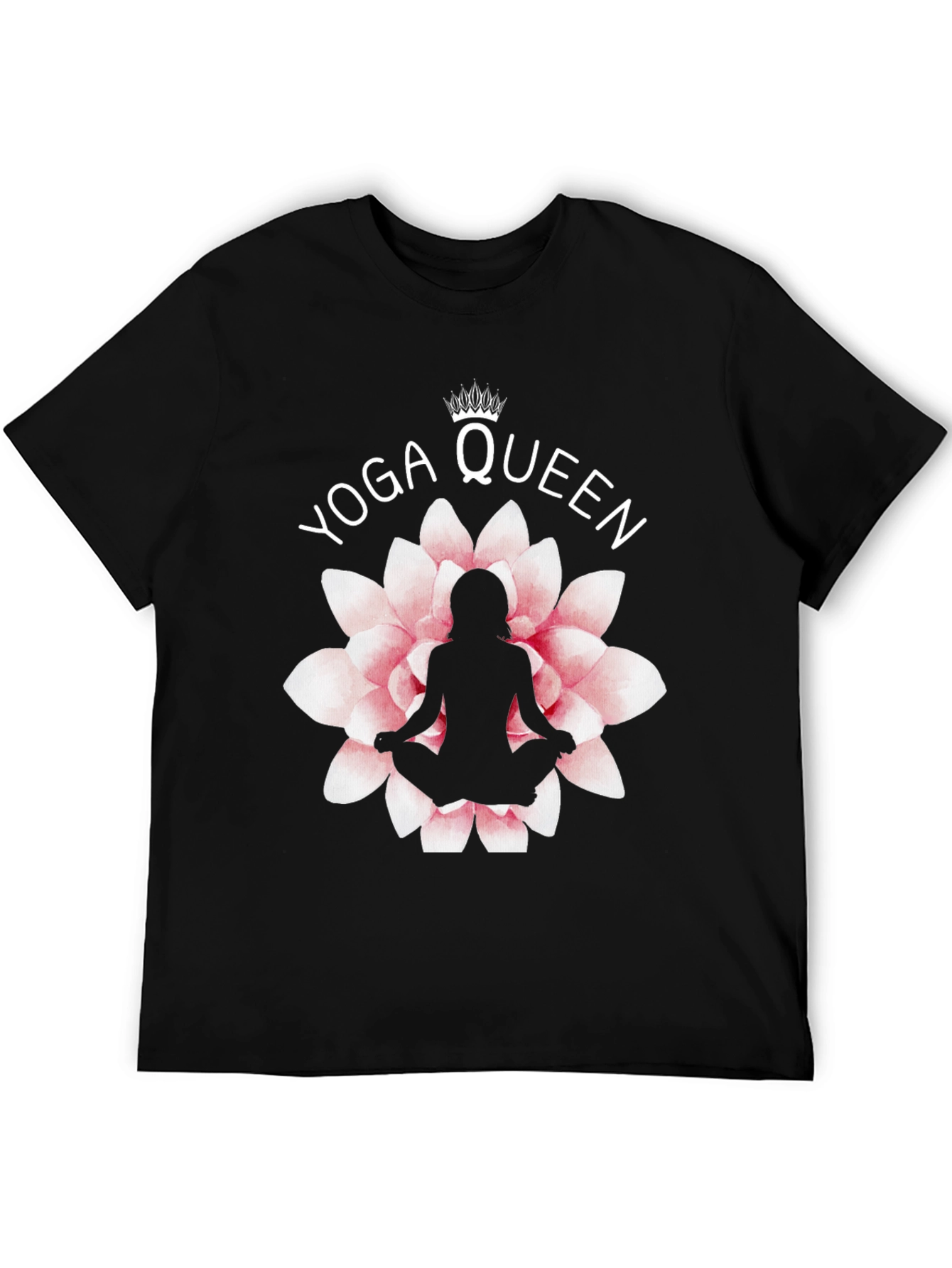 Yoga Queen T-Shirt - Lotus Flower Design