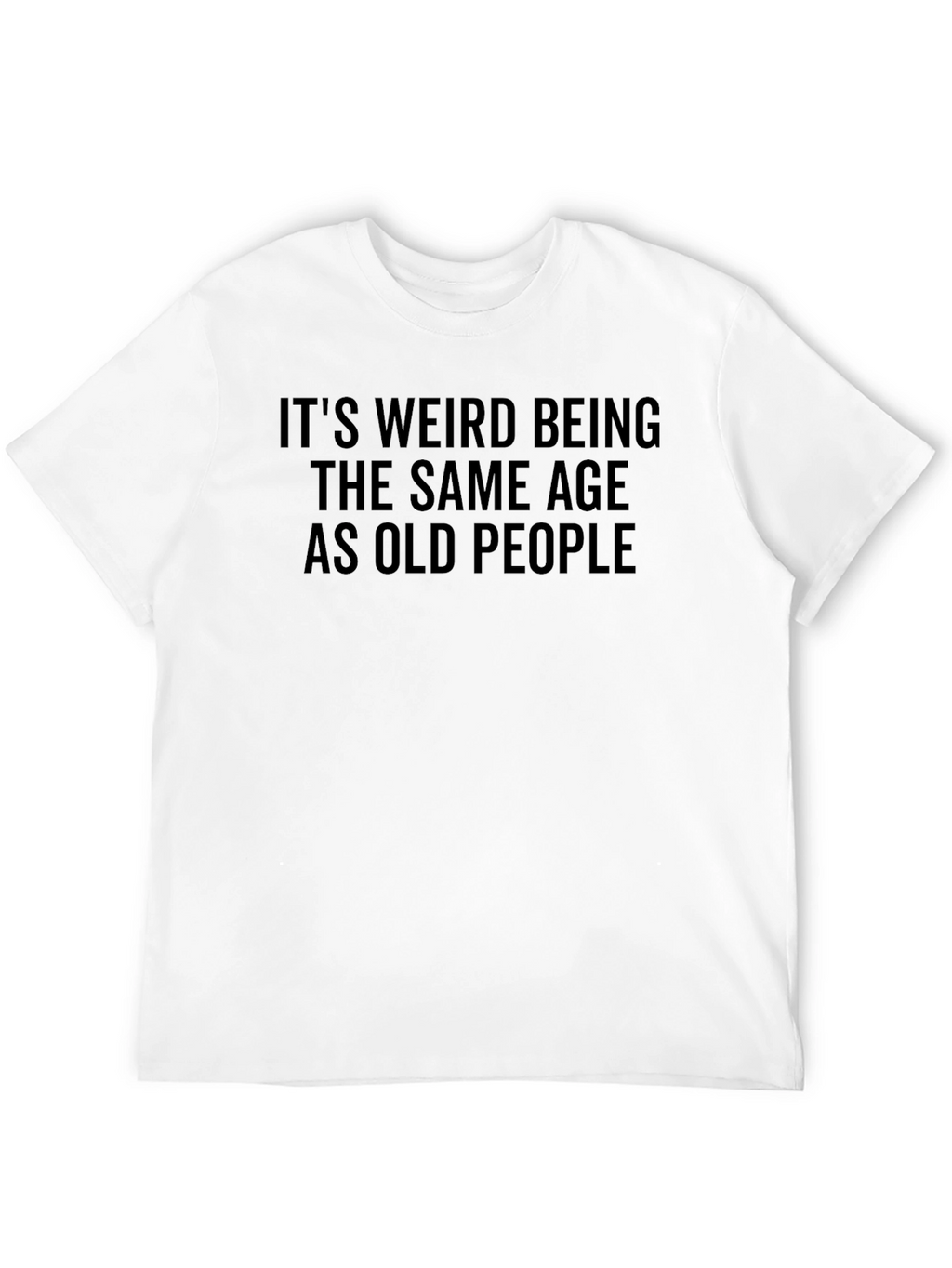 Funny Old People Graphic Tee - Black Cotton T-Shirt