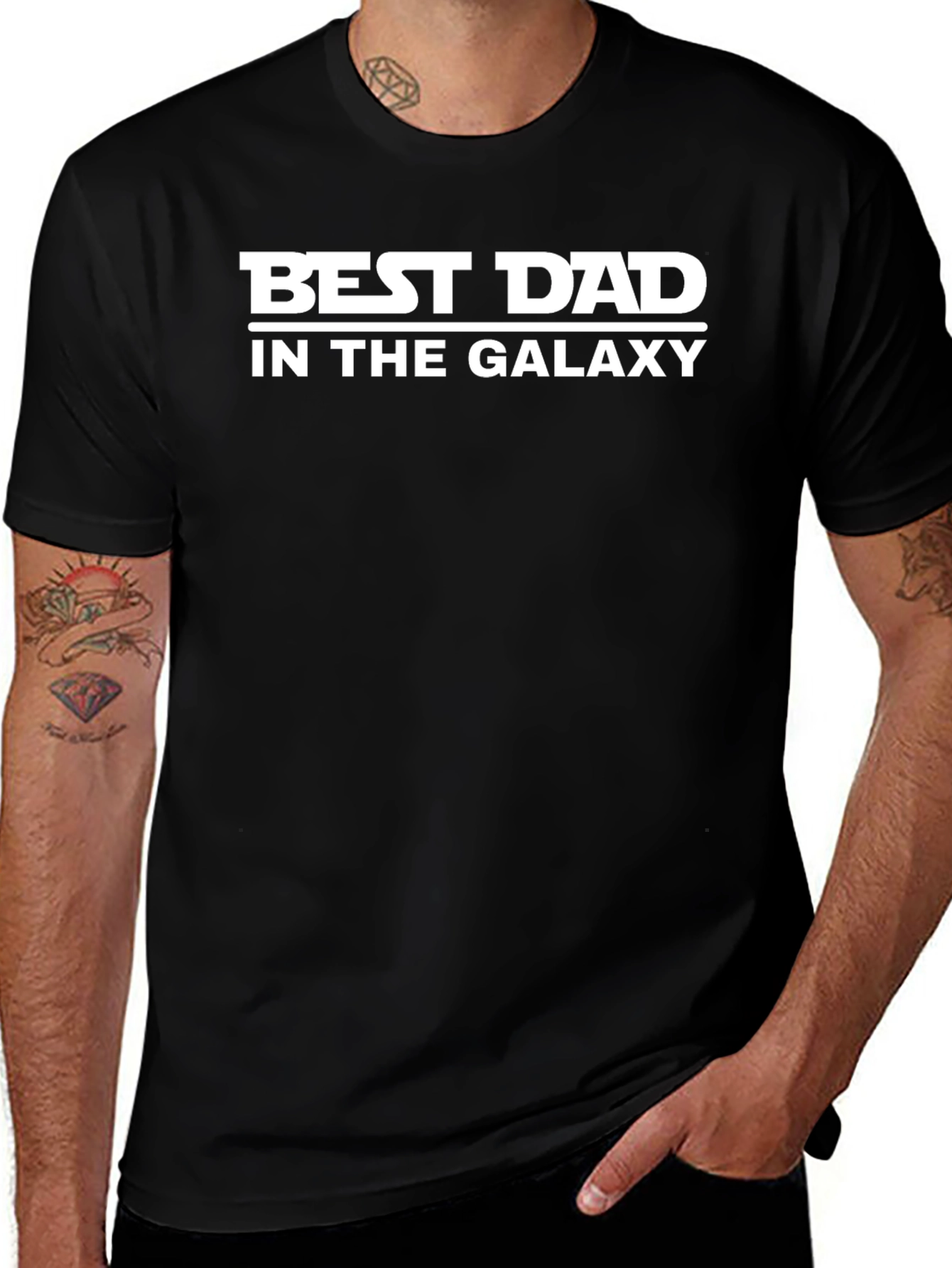 Best Dad in the Galaxy Graphic T-Shirt