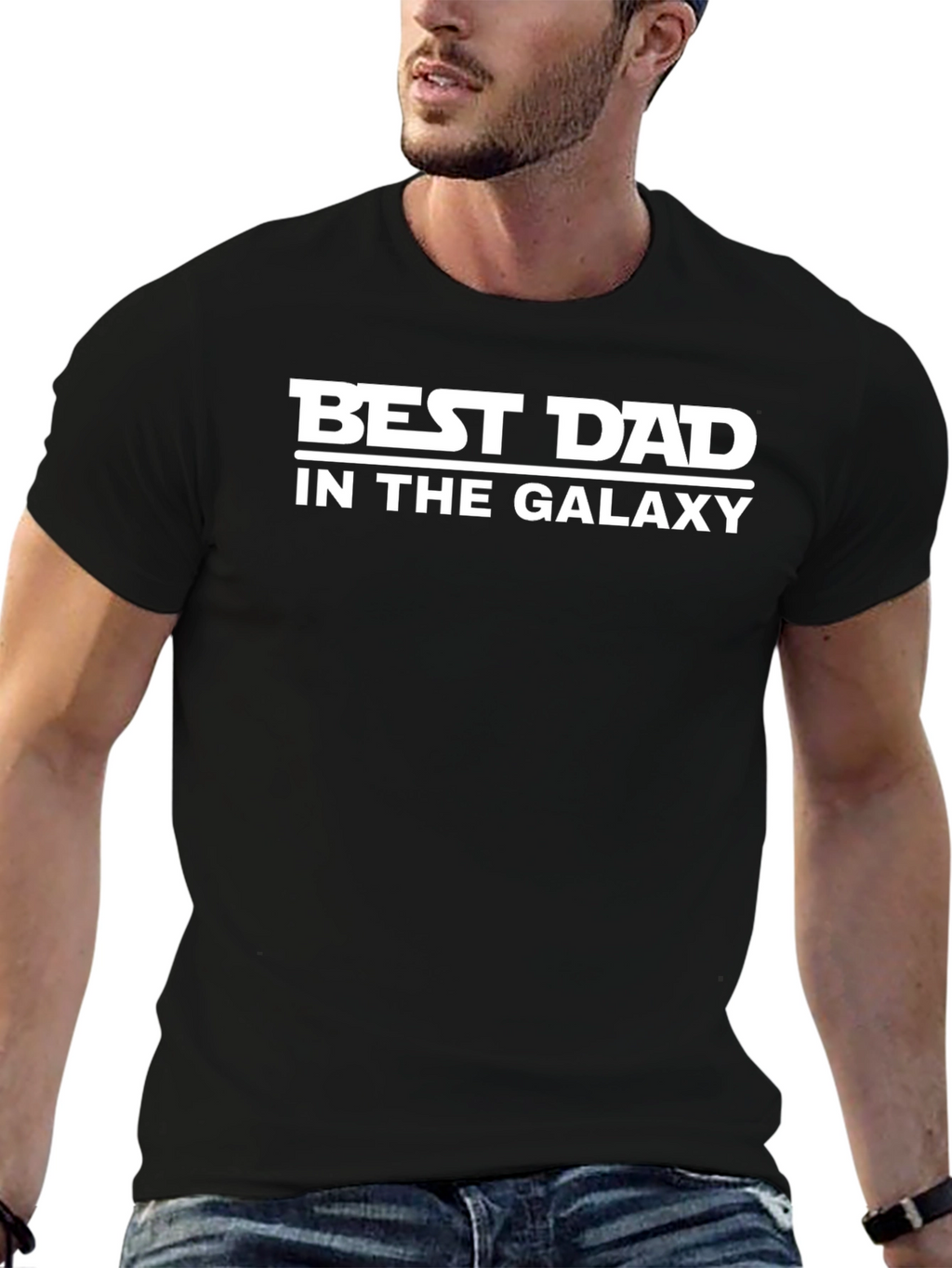 Best Dad in the Galaxy Graphic T-Shirt