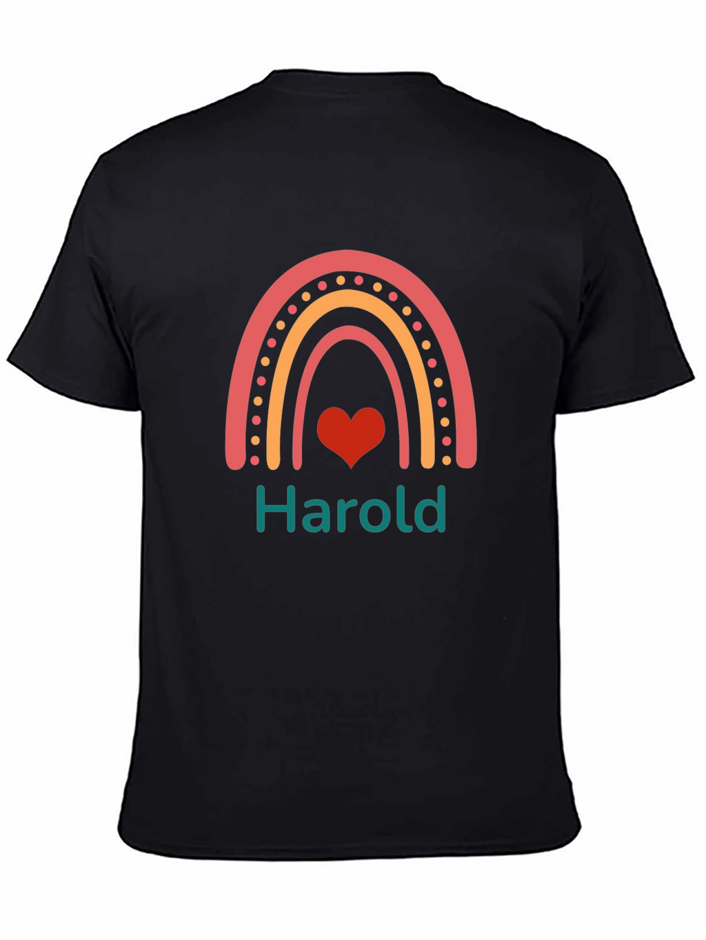 Harold Rainbow Heart Graphic Tee
