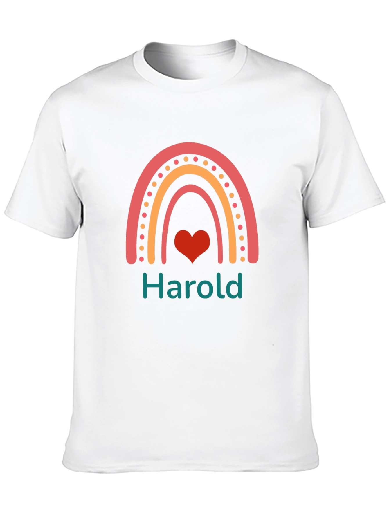 Harold Rainbow Heart Graphic Tee