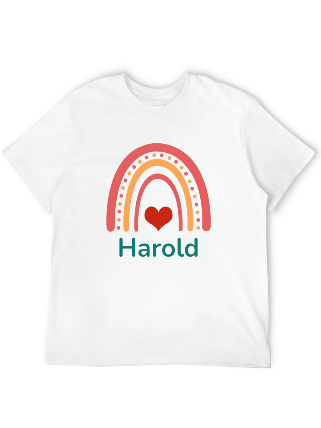 Harold Rainbow Heart Graphic Tee