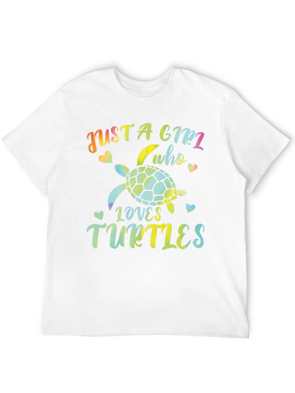 Just A Girl Who Loves Turtles Black T-Shirt