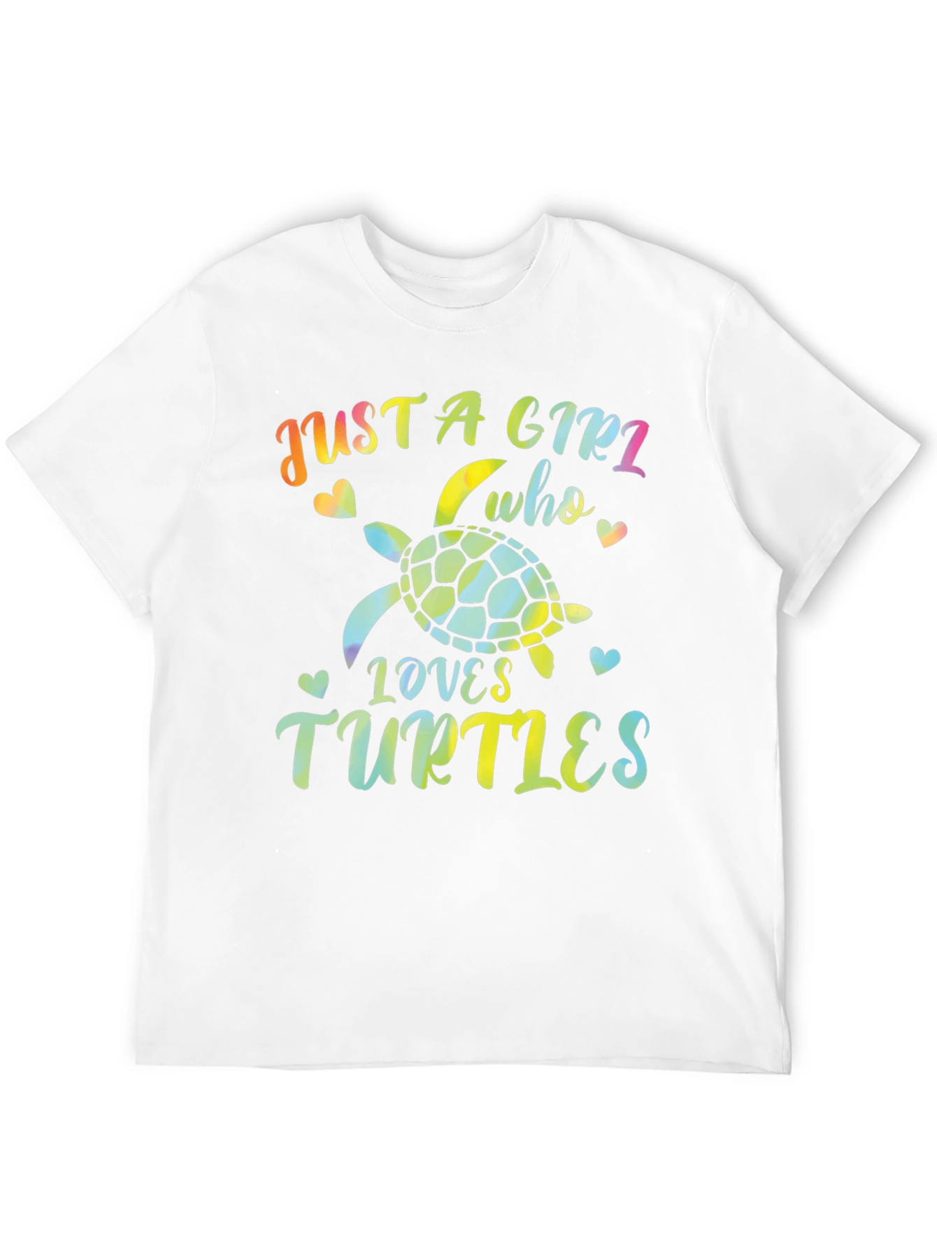 Just A Girl Who Loves Turtles Black T-Shirt