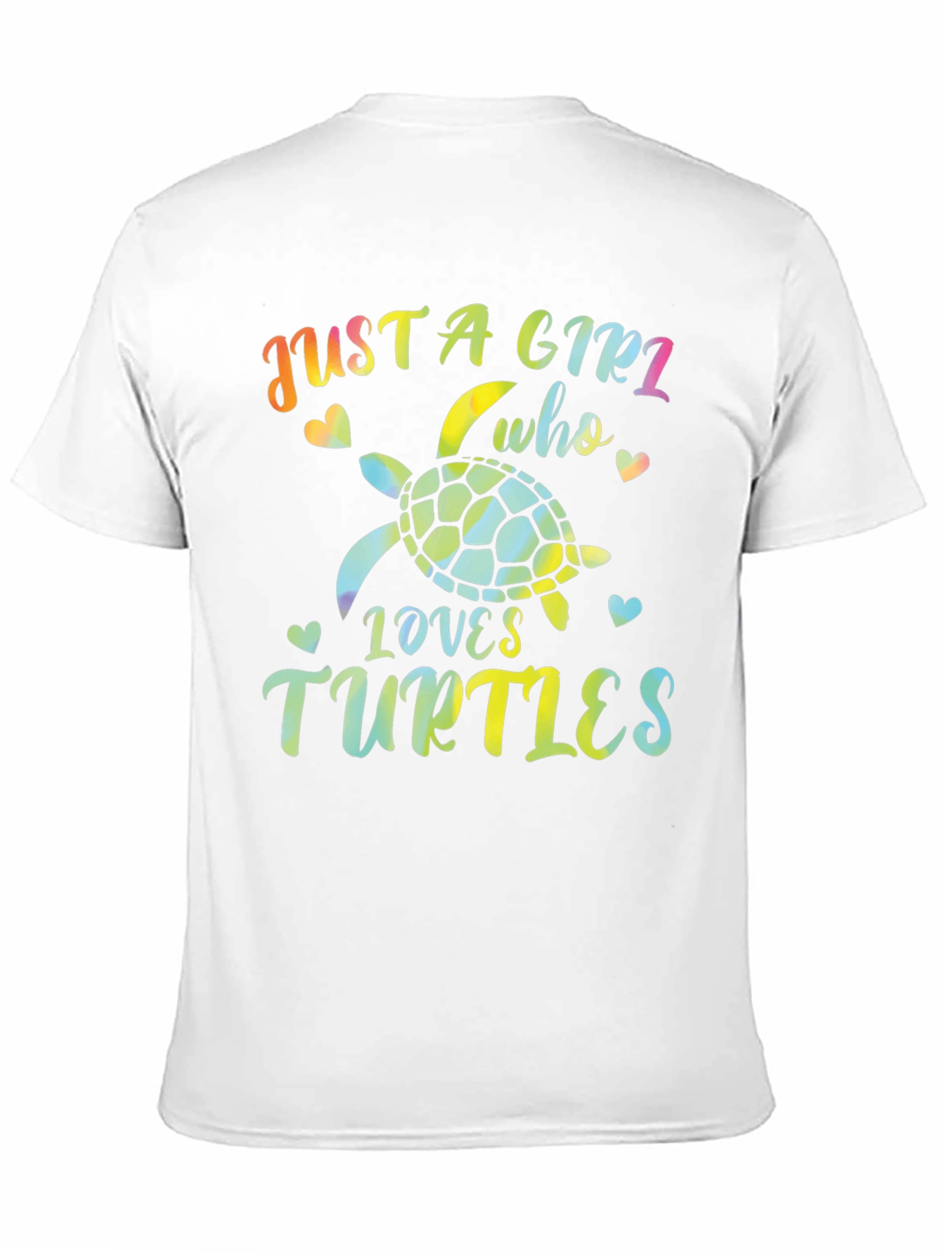Just A Girl Who Loves Turtles Black T-Shirt