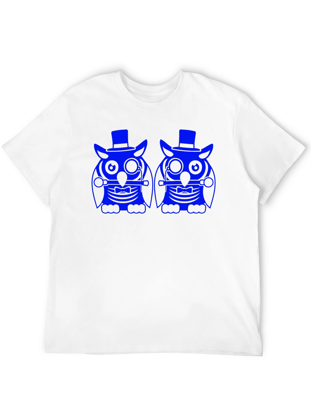 Owl Graphic Print Tee - Black Cotton