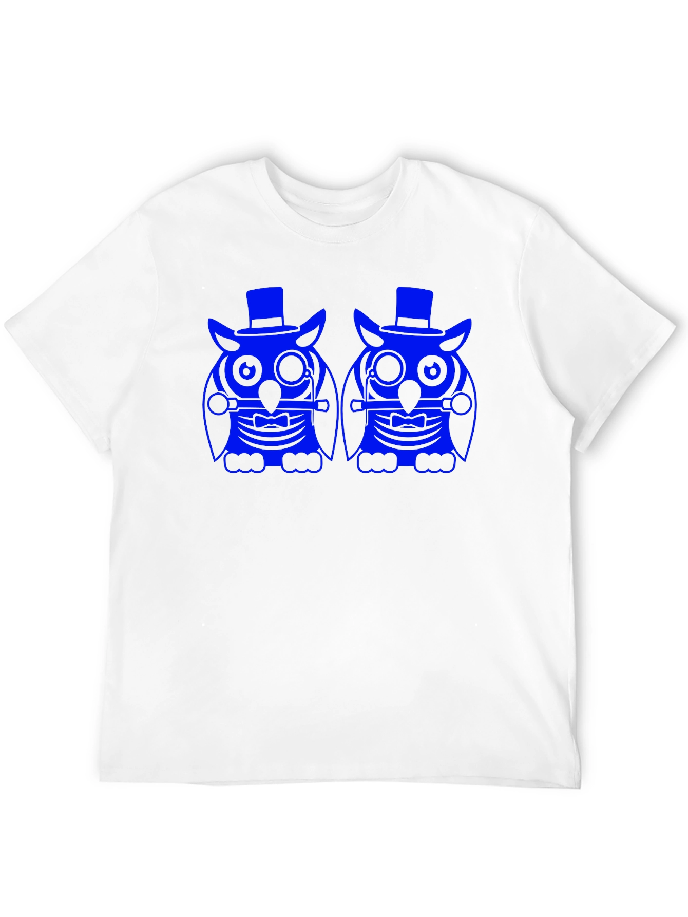 Owl Graphic Print Tee - Black Cotton