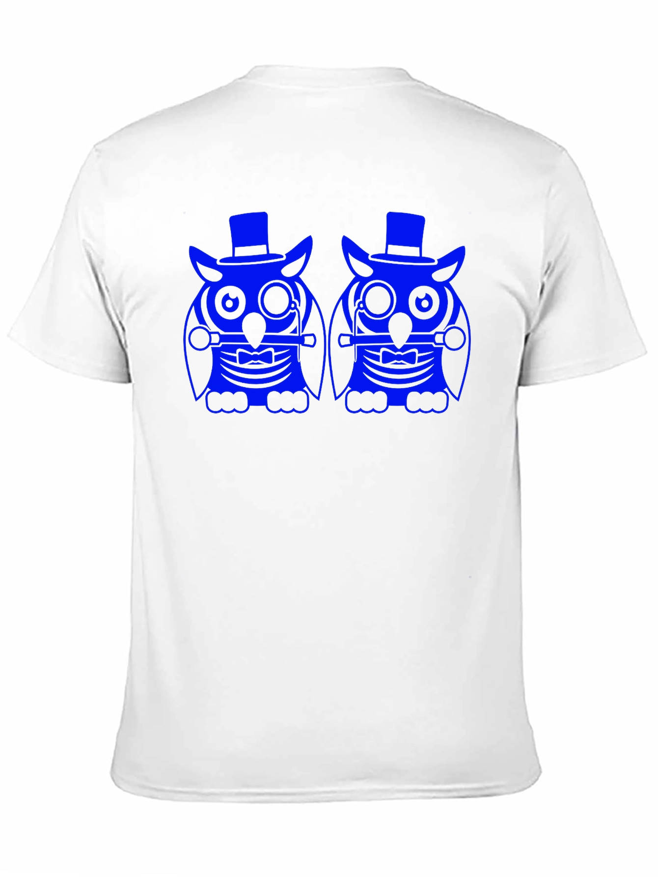 Owl Graphic Print Tee - Black Cotton