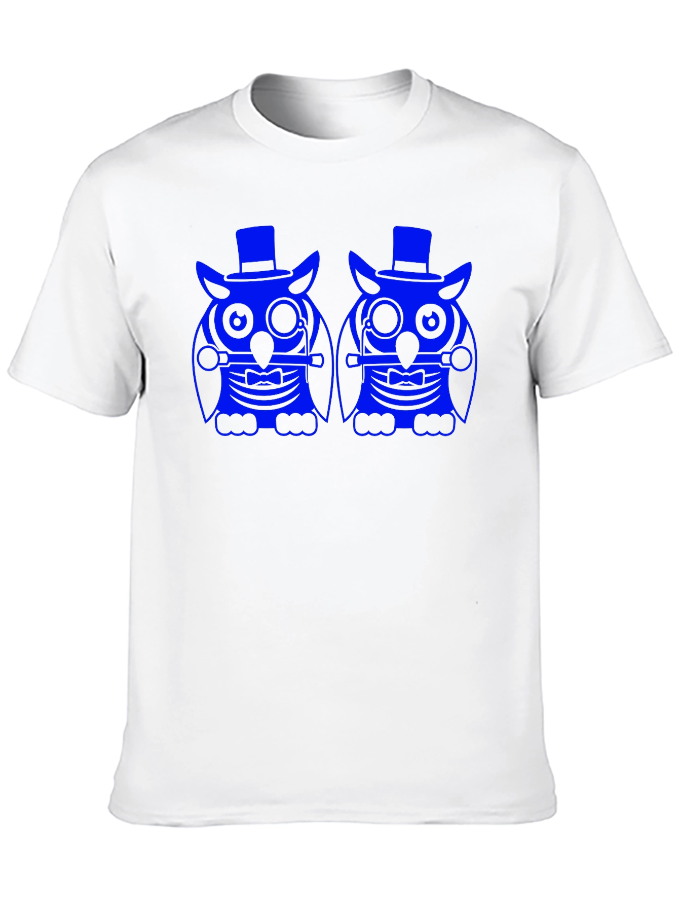 Owl Graphic Print Tee - Black Cotton