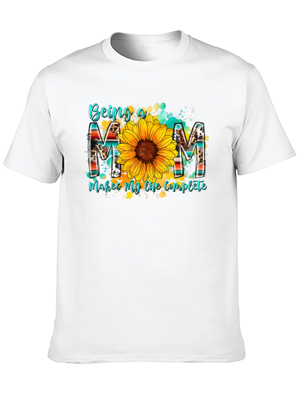 Being a Mom T-Shirt - Sunflower Design