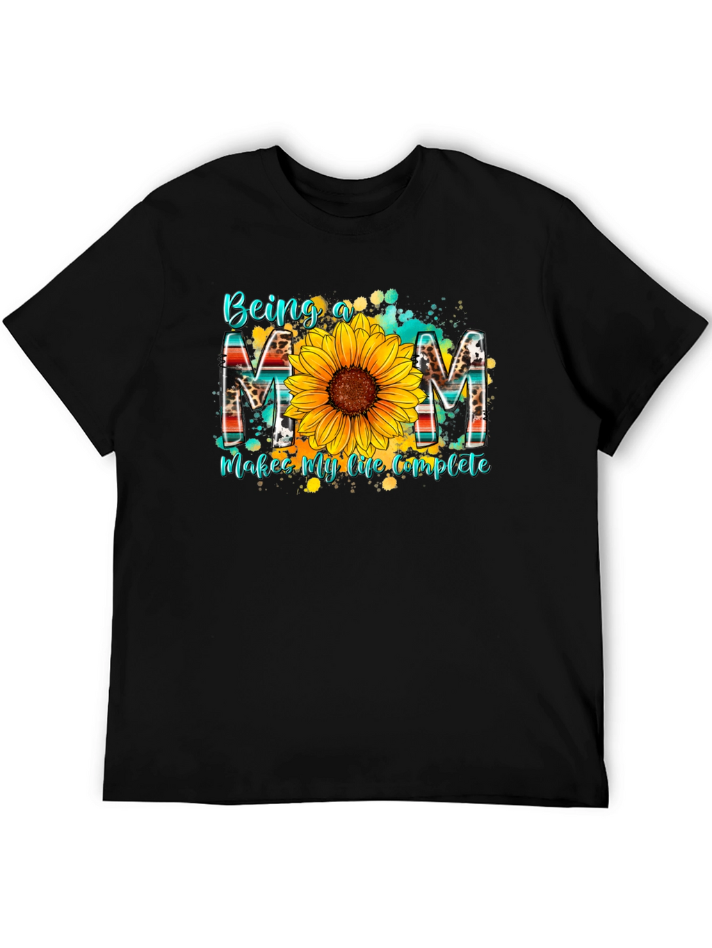 Being a Mom T-Shirt - Sunflower Design