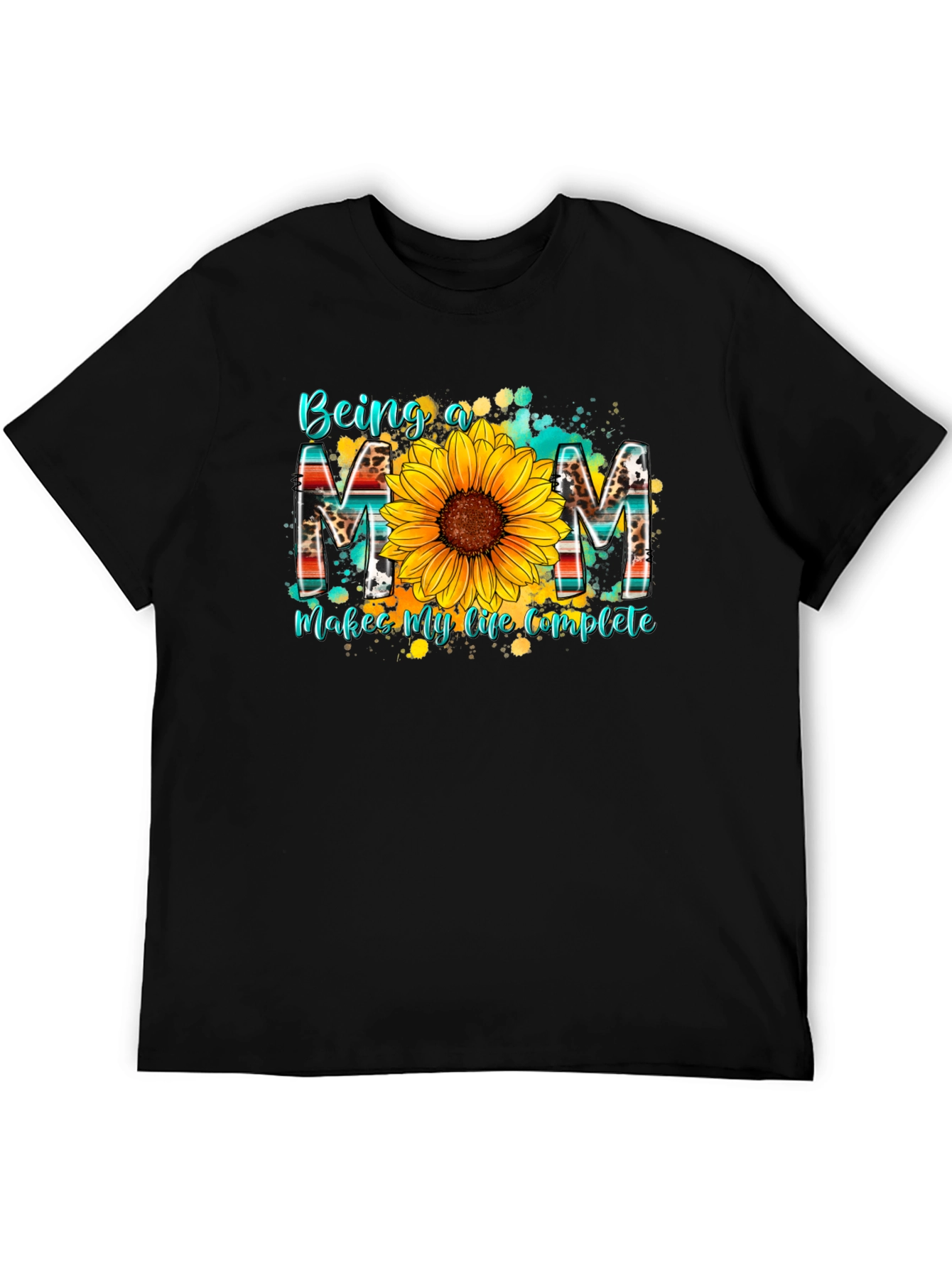 Being a Mom T-Shirt - Sunflower Design