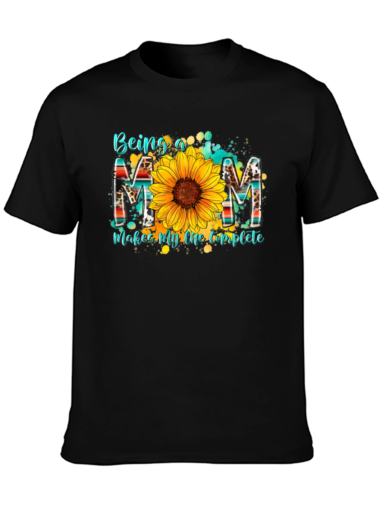 Being a Mom T-Shirt - Sunflower Design