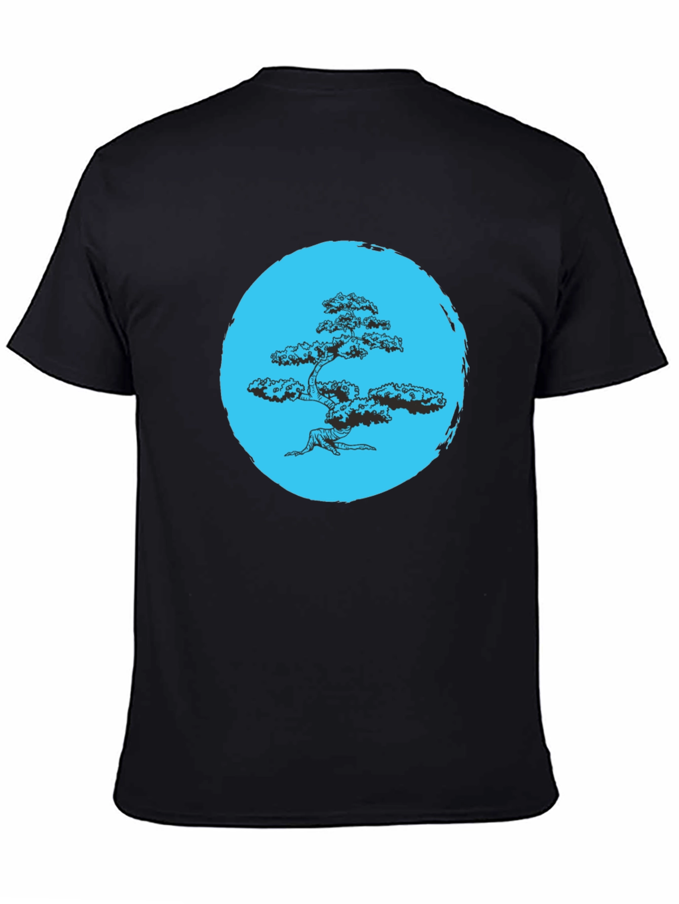 Bonsai Tree Graphic Black T-Shirt