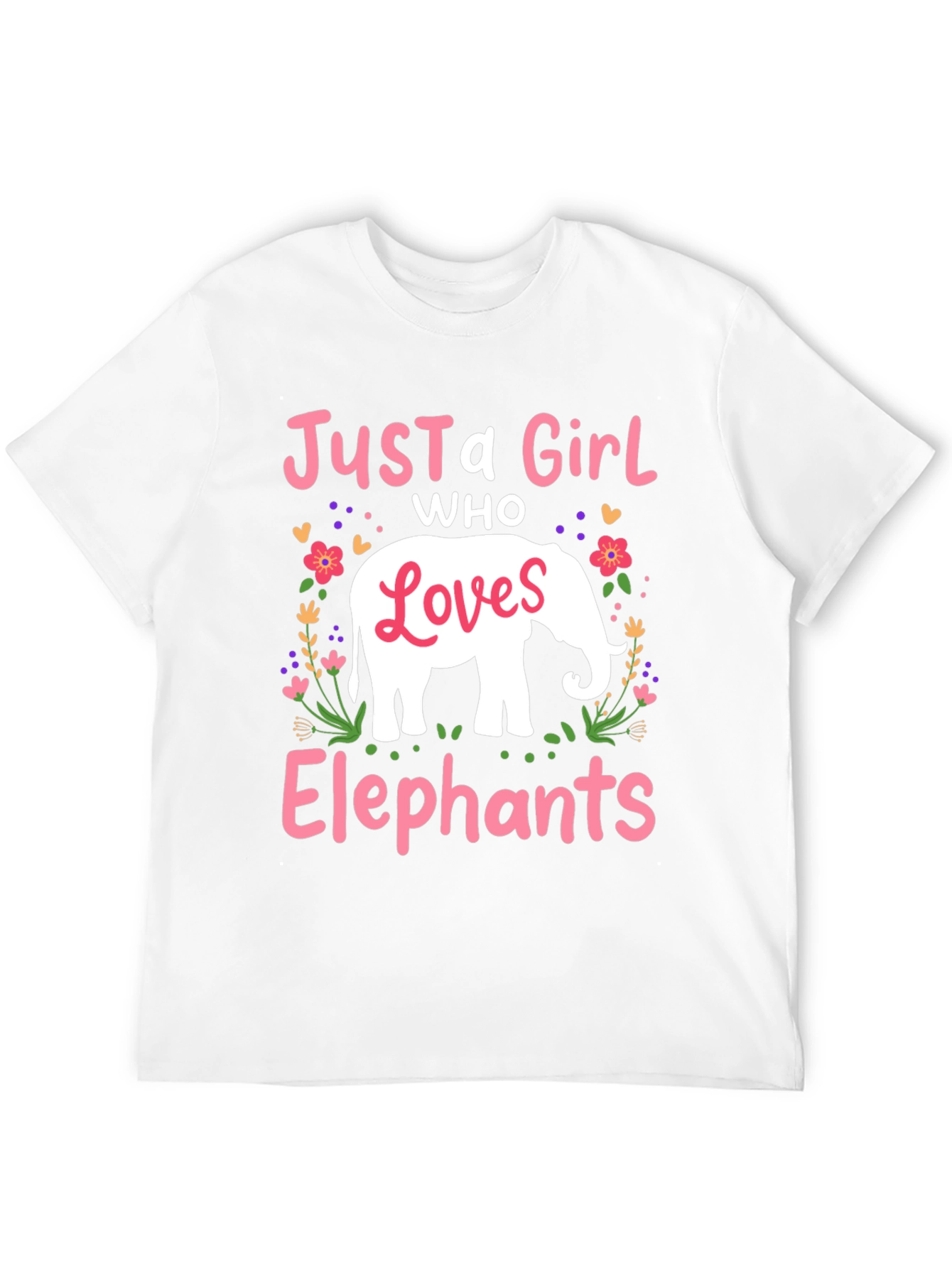 Just A Girl Who Loves Elephants T-Shirt