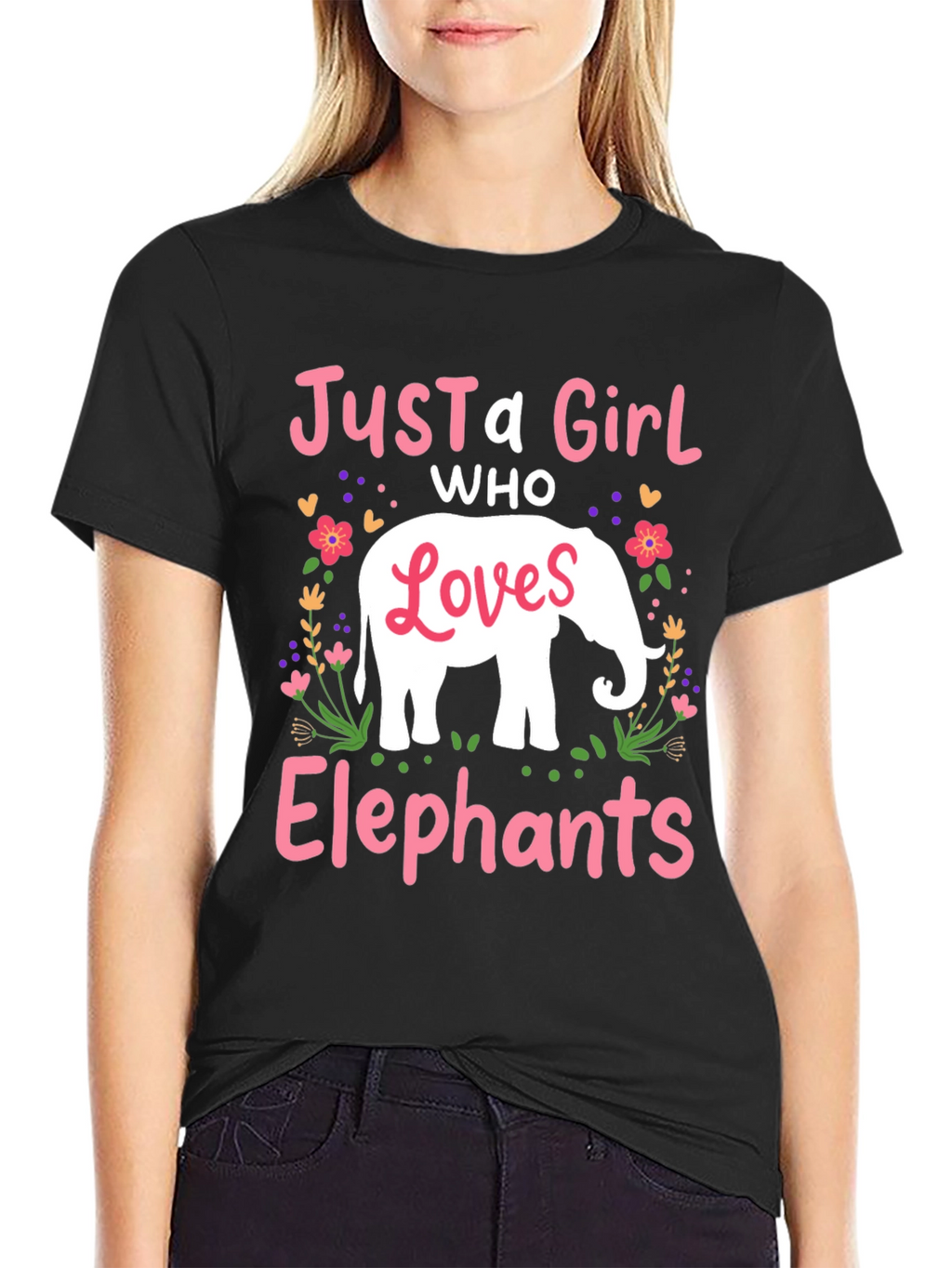 Just A Girl Who Loves Elephants T-Shirt