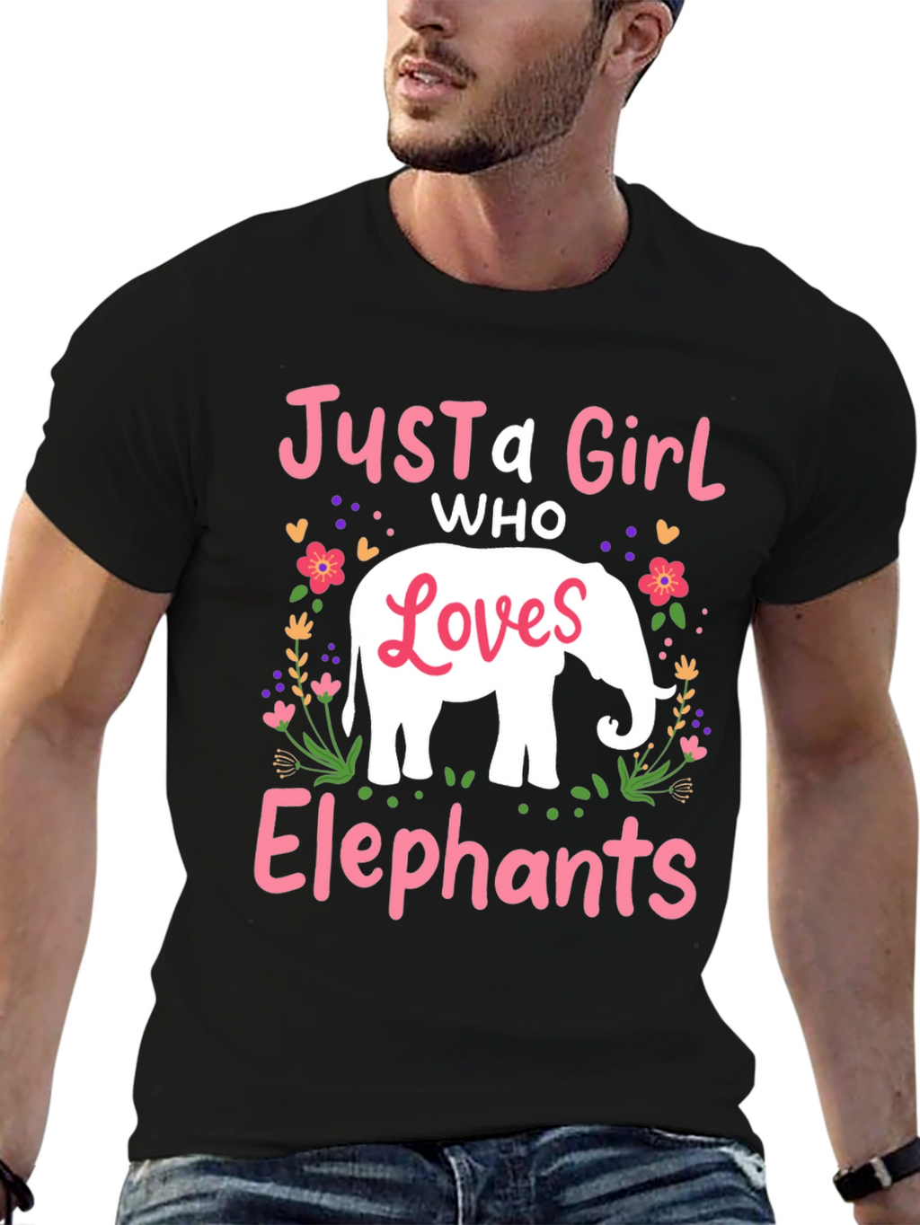 Just A Girl Who Loves Elephants T-Shirt