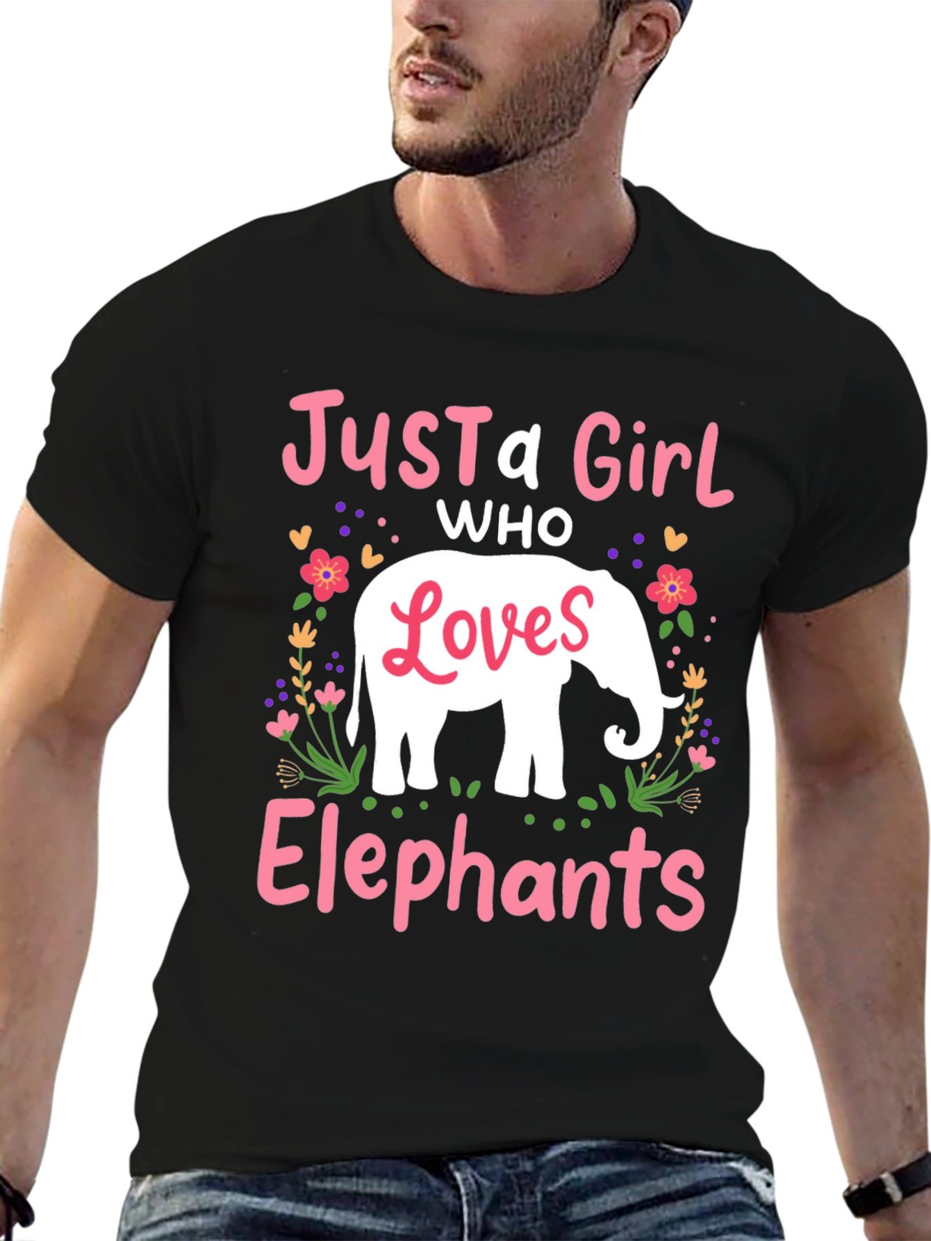 Just A Girl Who Loves Elephants T-Shirt