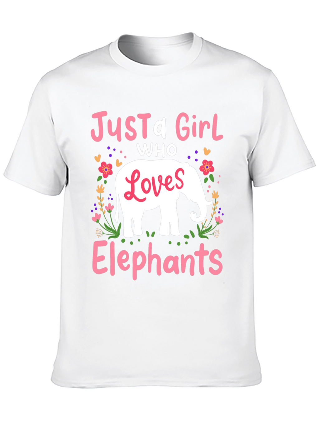 Just A Girl Who Loves Elephants T-Shirt