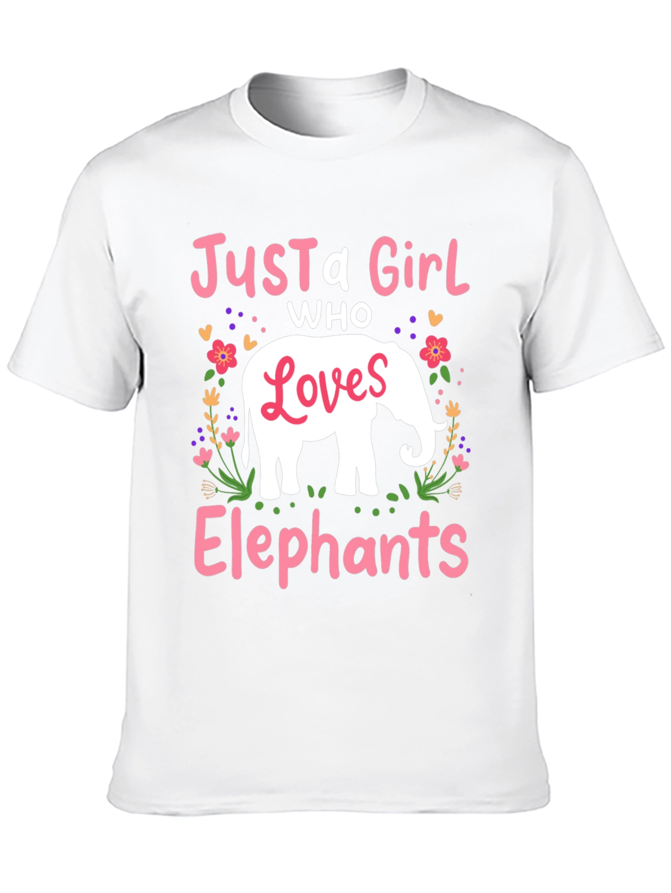Just A Girl Who Loves Elephants T-Shirt