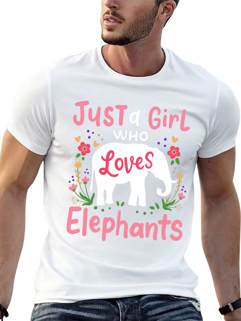 Just A Girl Who Loves Elephants T-Shirt