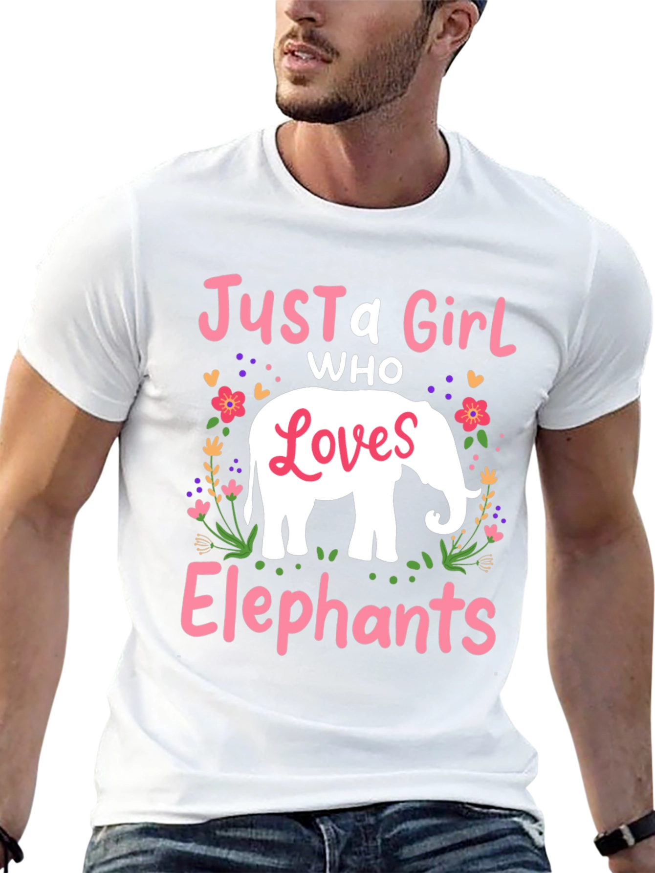 Just A Girl Who Loves Elephants T-Shirt