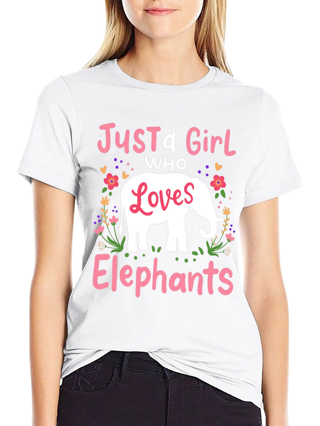 Just A Girl Who Loves Elephants T-Shirt
