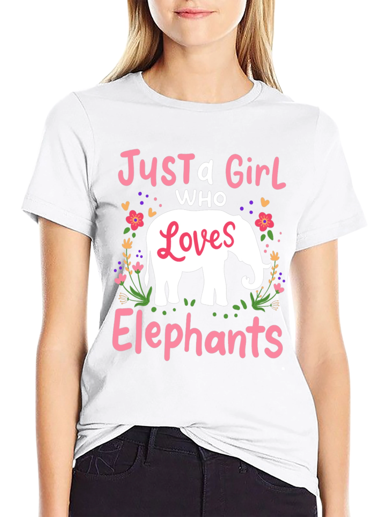 Just A Girl Who Loves Elephants T-Shirt