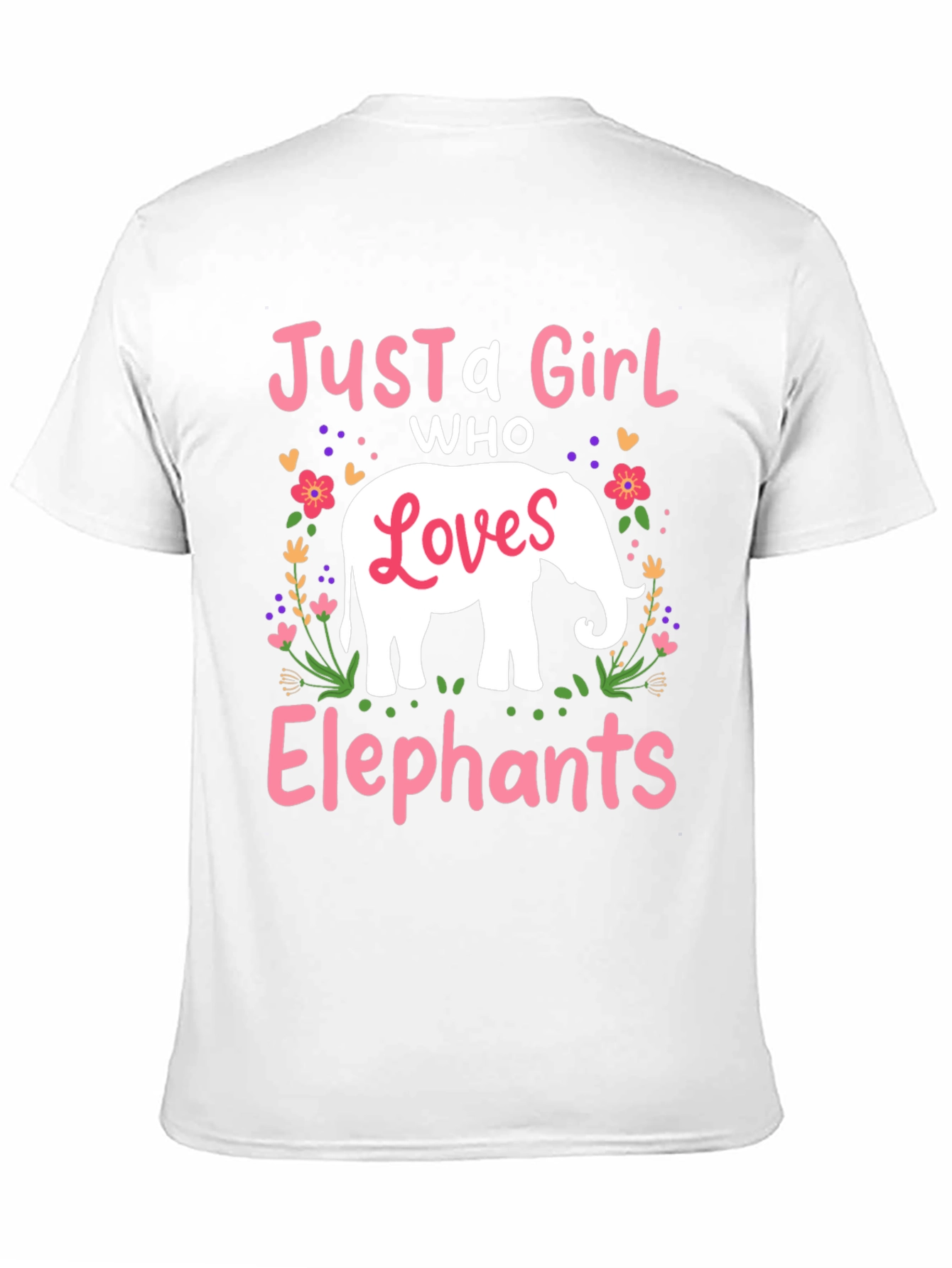 Just A Girl Who Loves Elephants T-Shirt