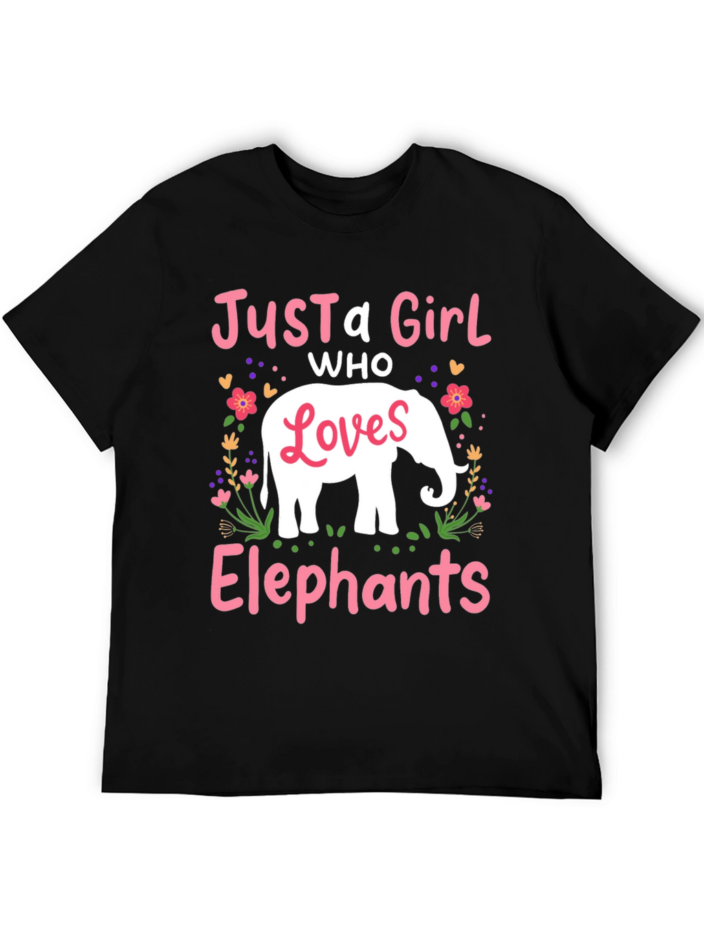 Just A Girl Who Loves Elephants T-Shirt