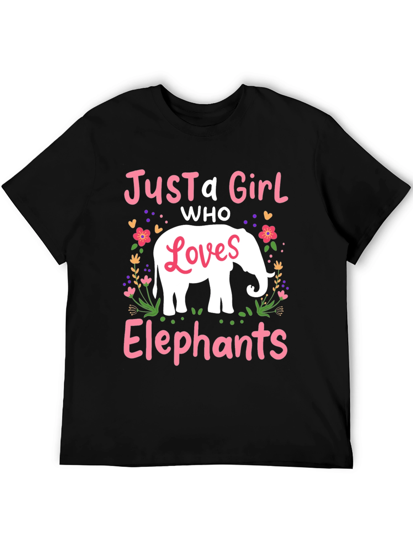 Just A Girl Who Loves Elephants T-Shirt