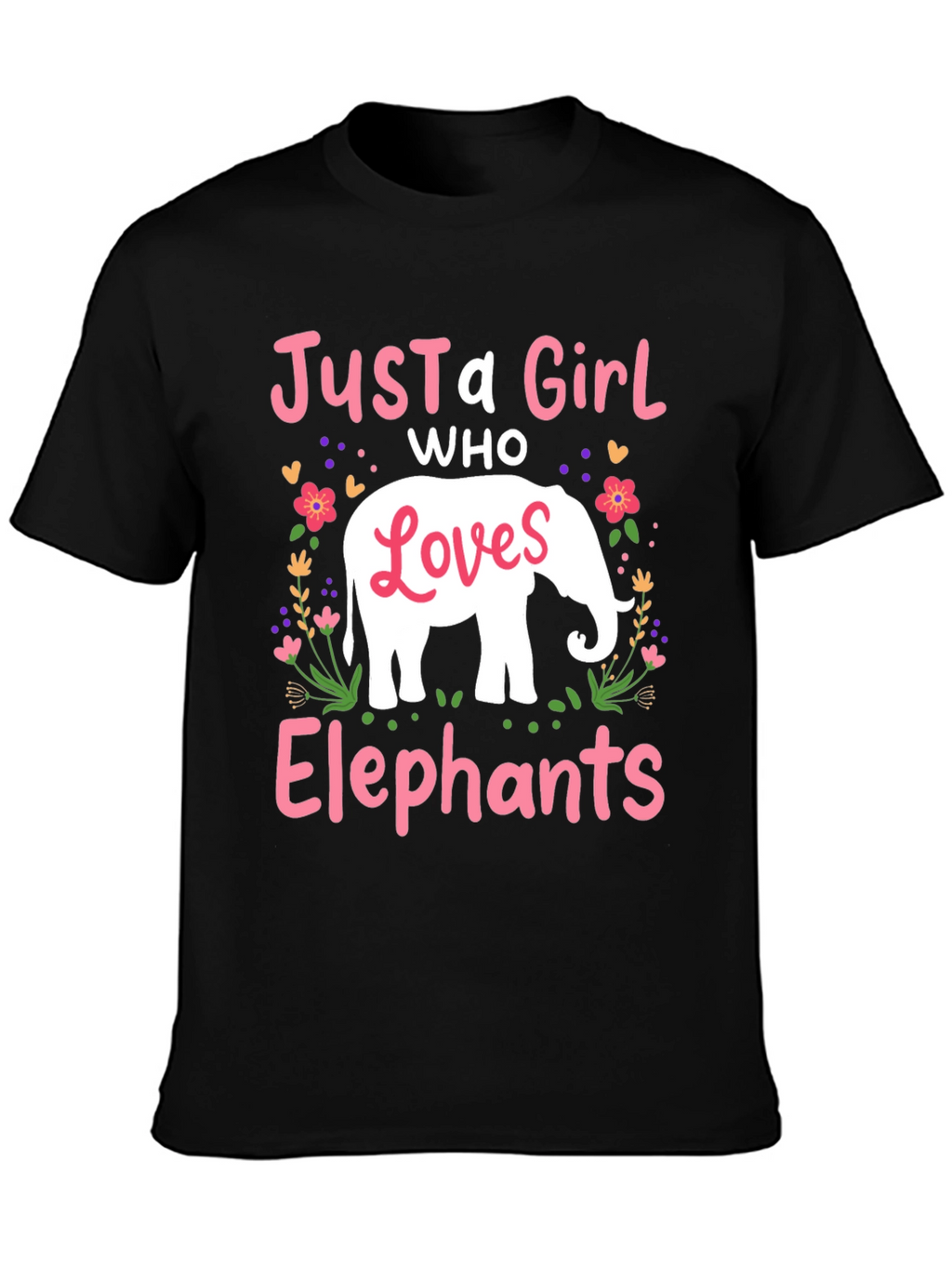 Just A Girl Who Loves Elephants T-Shirt