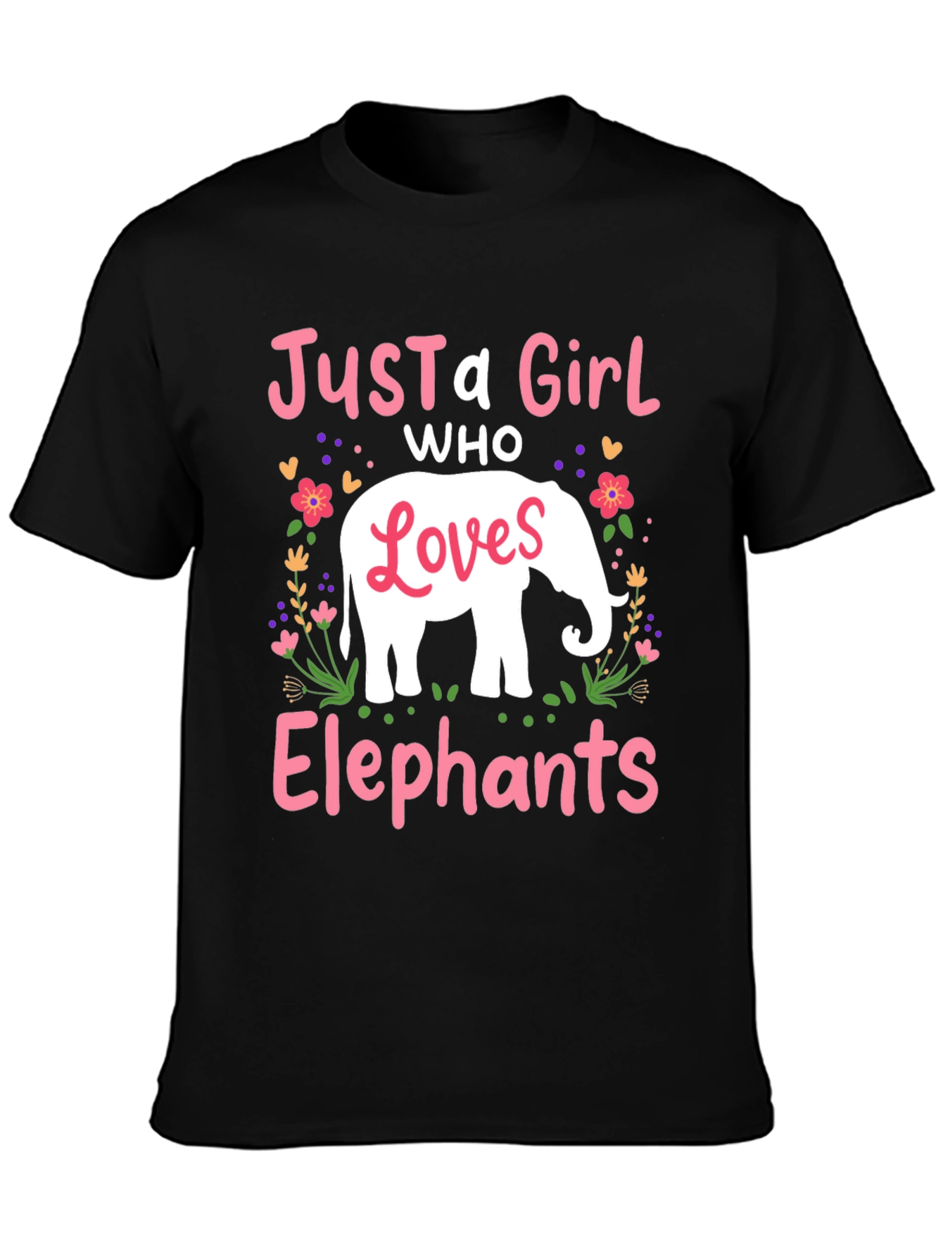 Just A Girl Who Loves Elephants T-Shirt
