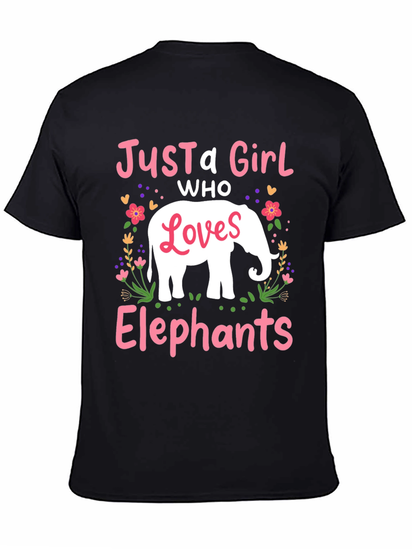 Just A Girl Who Loves Elephants T-Shirt