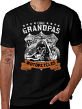 Cool Grandpas Ride Motorcycles Graphic Tee