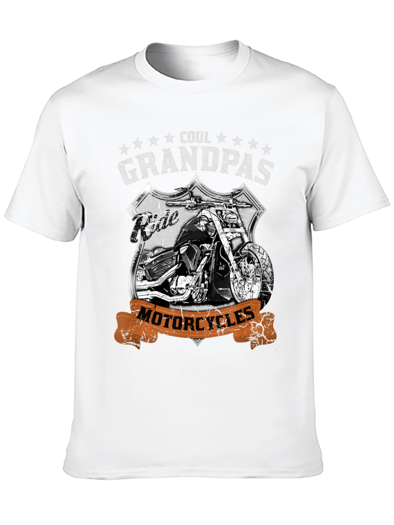 Cool Grandpas Ride Motorcycles Graphic Tee