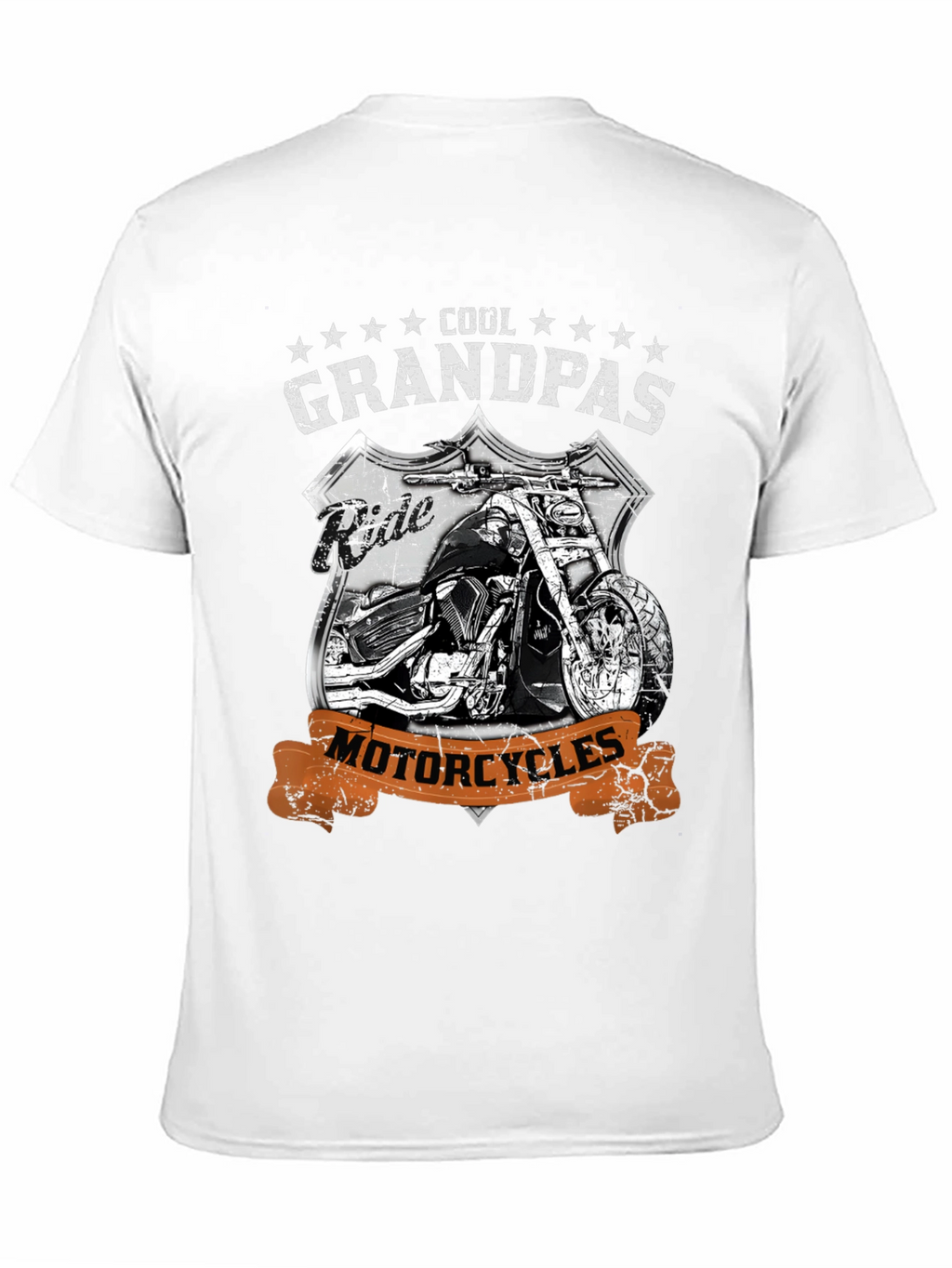 Cool Grandpas Ride Motorcycles Graphic Tee