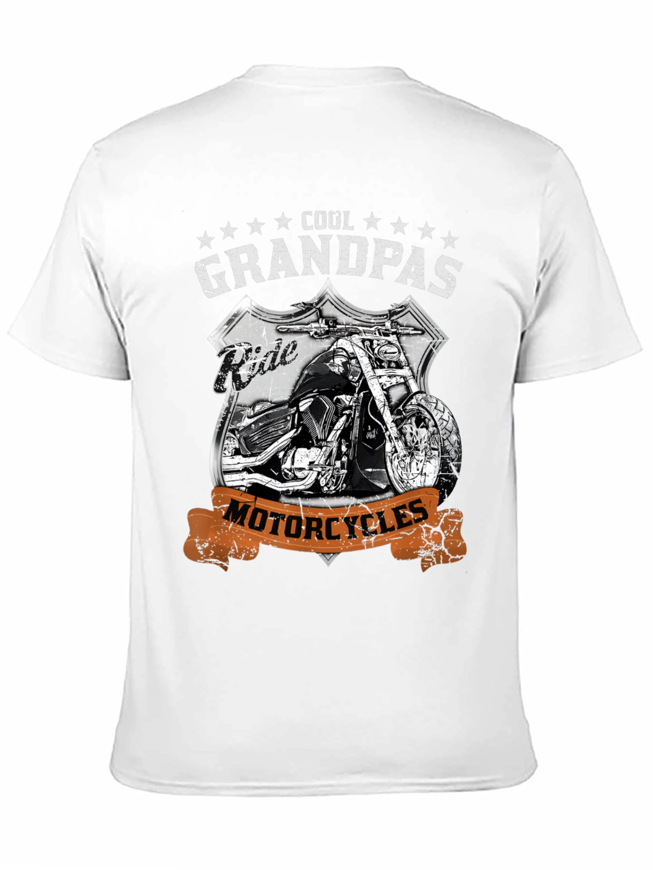 Cool Grandpas Ride Motorcycles Graphic Tee