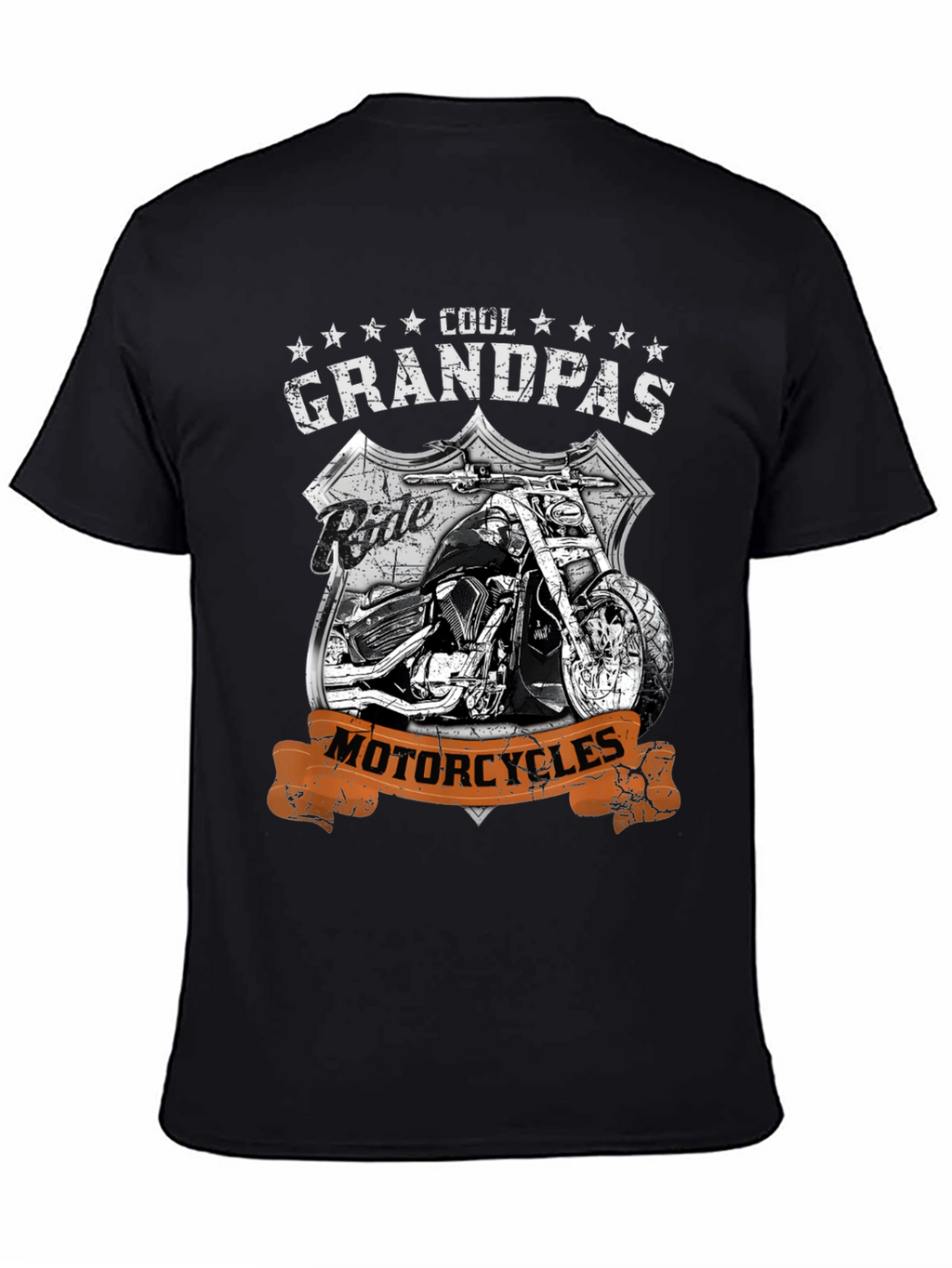 Cool Grandpas Ride Motorcycles Graphic Tee
