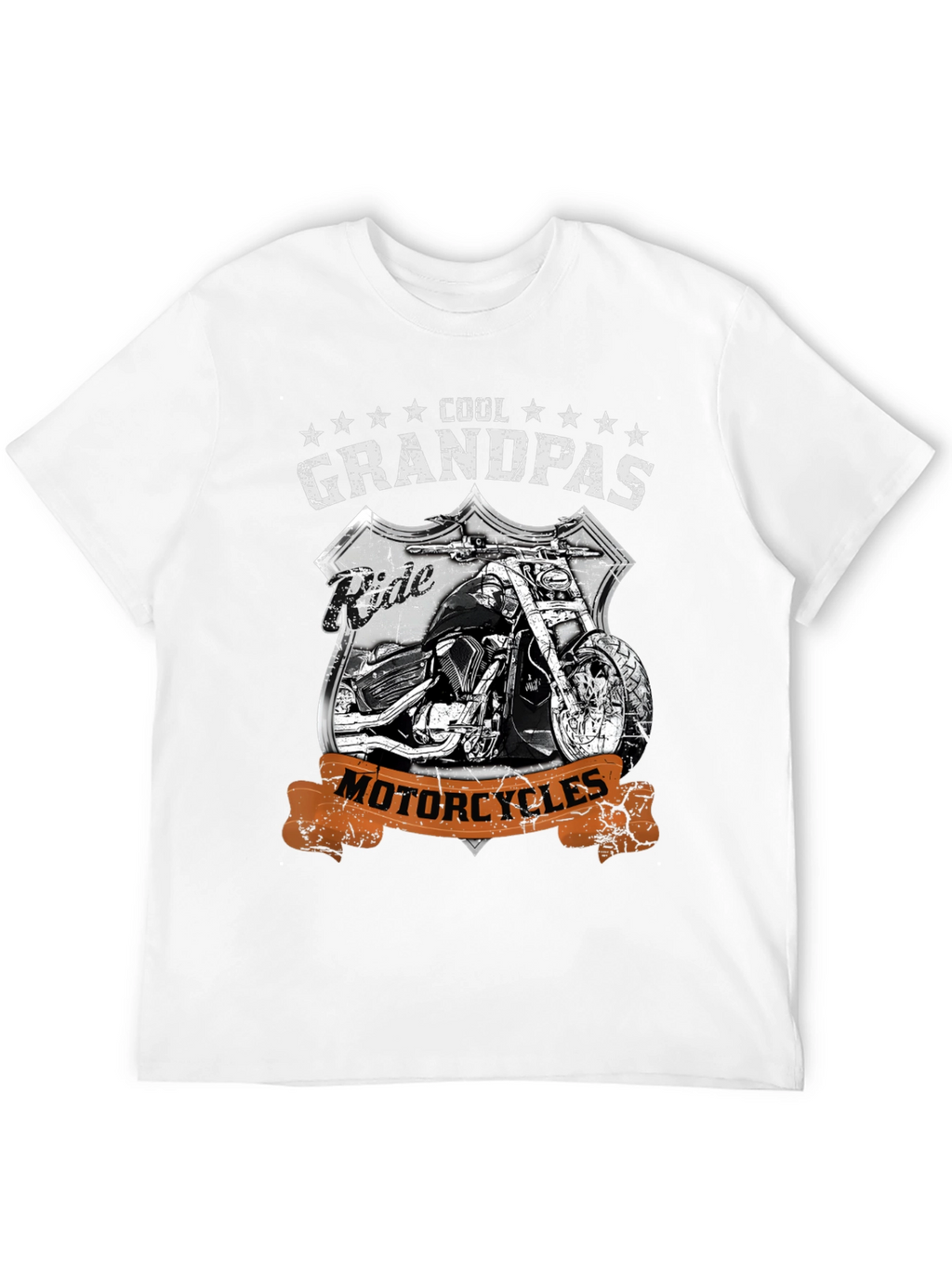 Cool Grandpas Ride Motorcycles Graphic Tee
