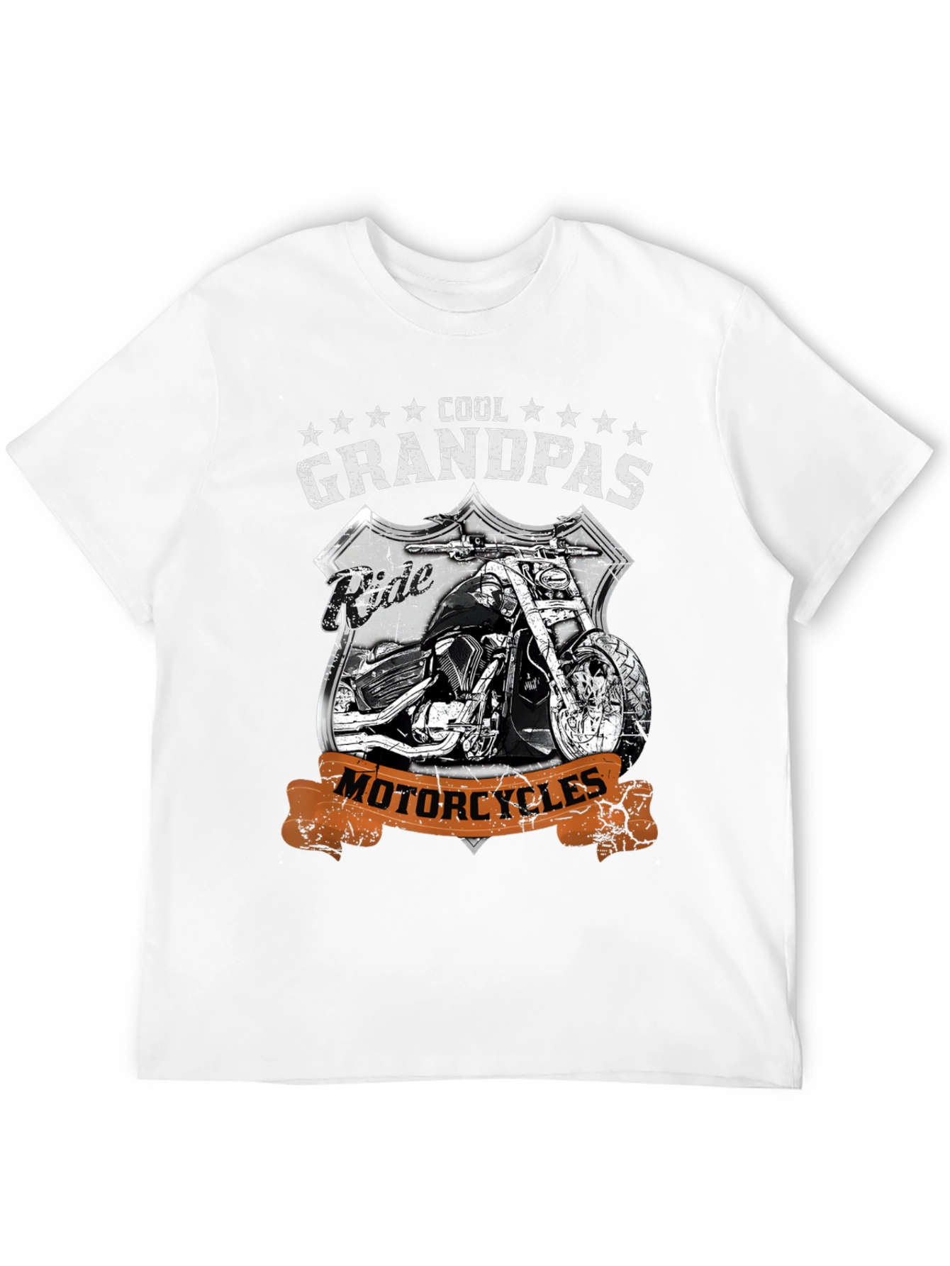 Cool Grandpas Ride Motorcycles Graphic Tee