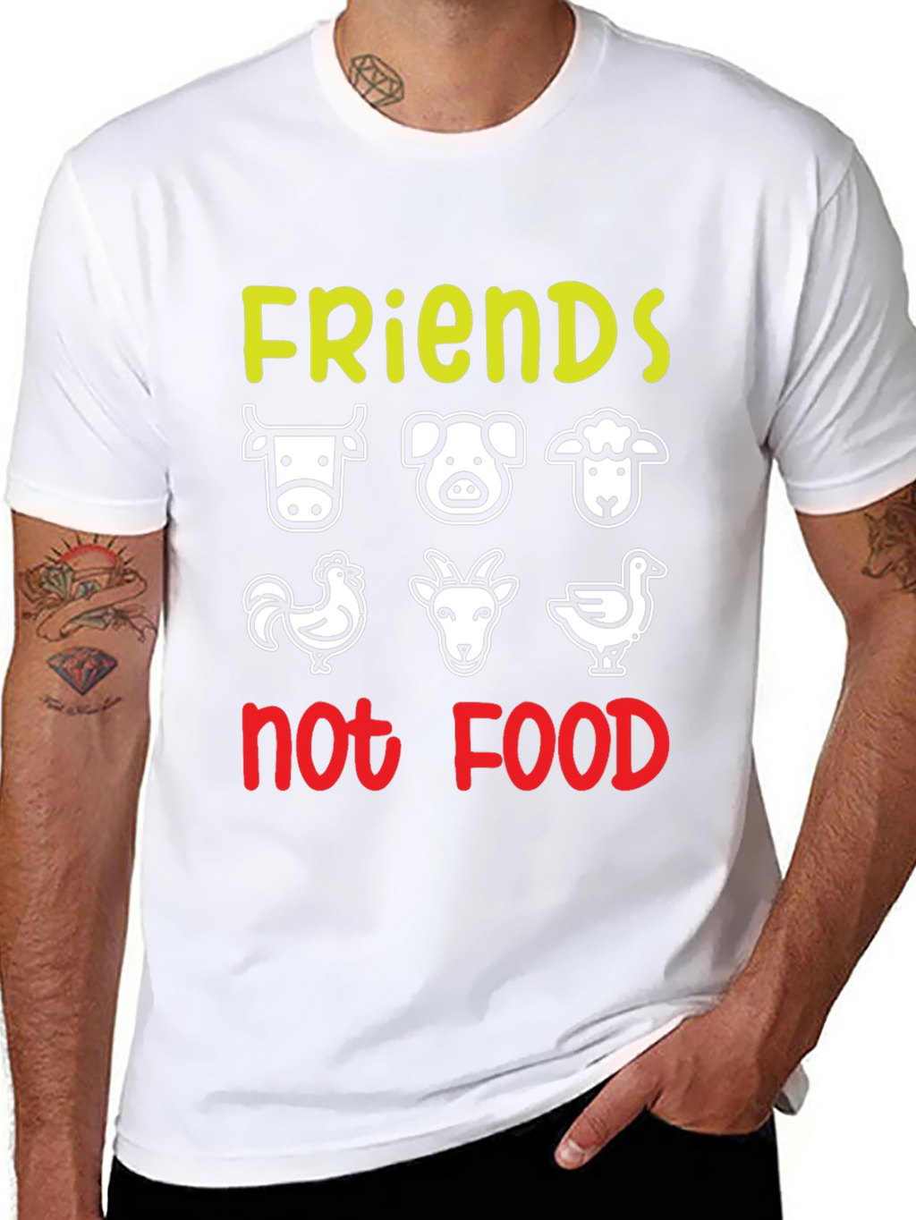 Vegan Friends Not Food T-Shirt