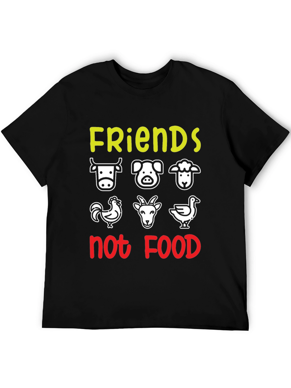 Vegan Friends Not Food T-Shirt