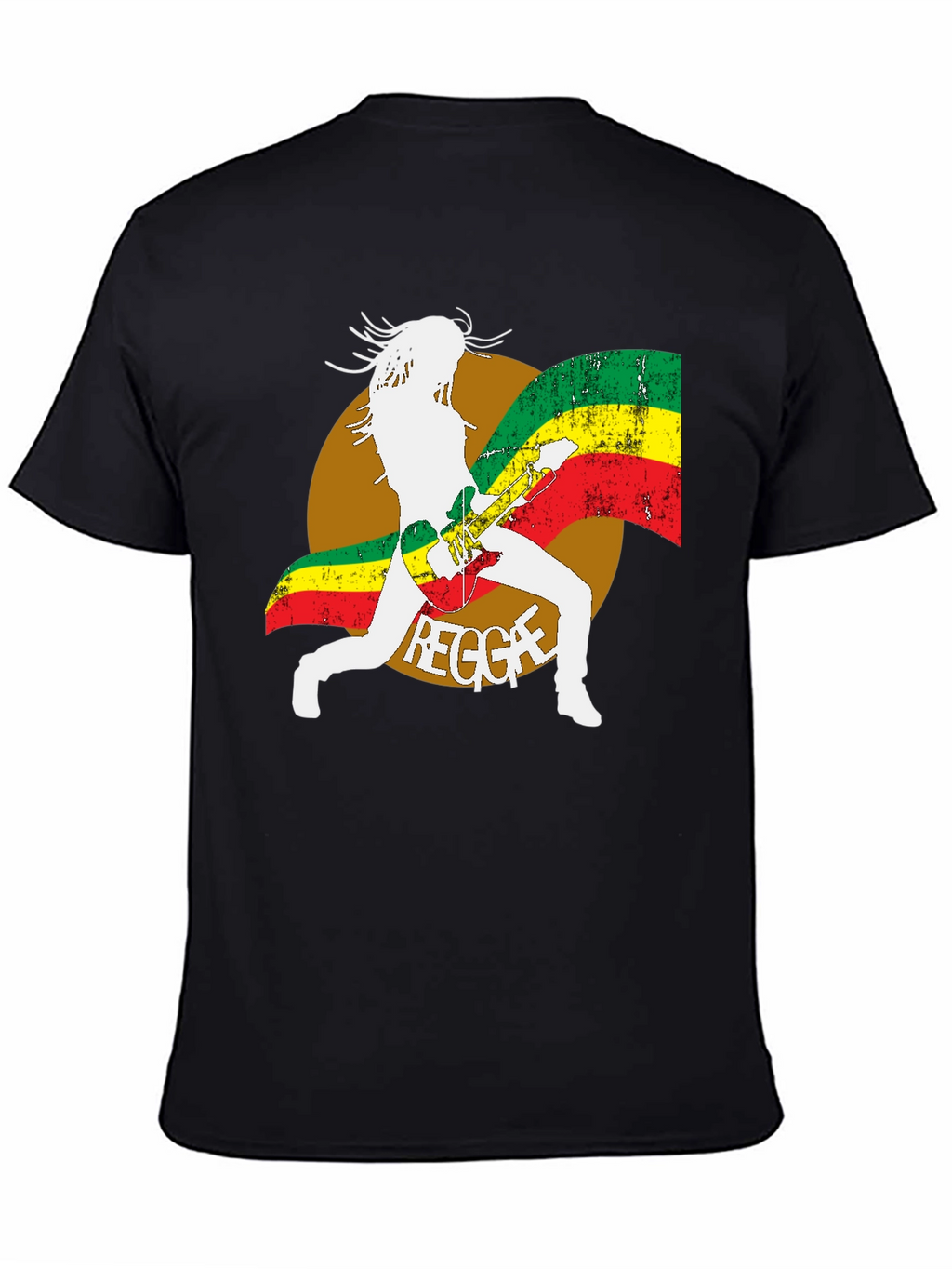 Reggae Guitar Player Graphic T-Shirt