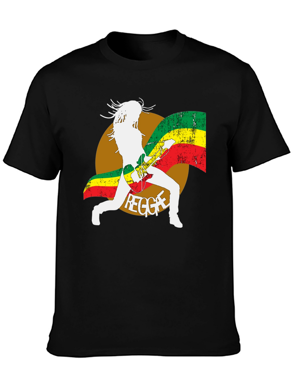 Reggae Guitar Player Graphic T-Shirt