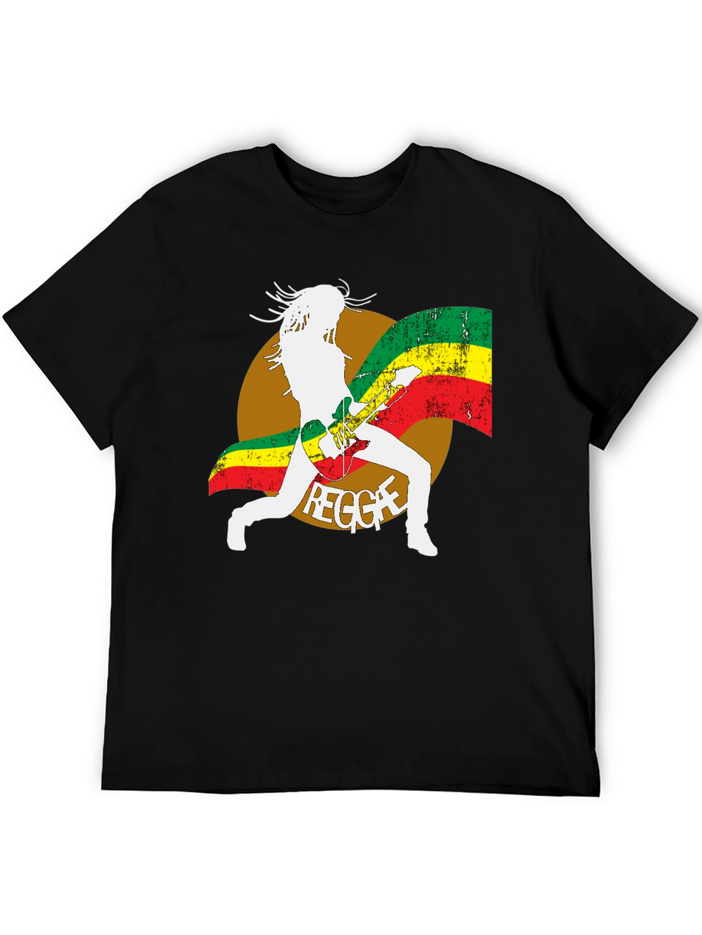 Reggae Guitar Player Graphic T-Shirt