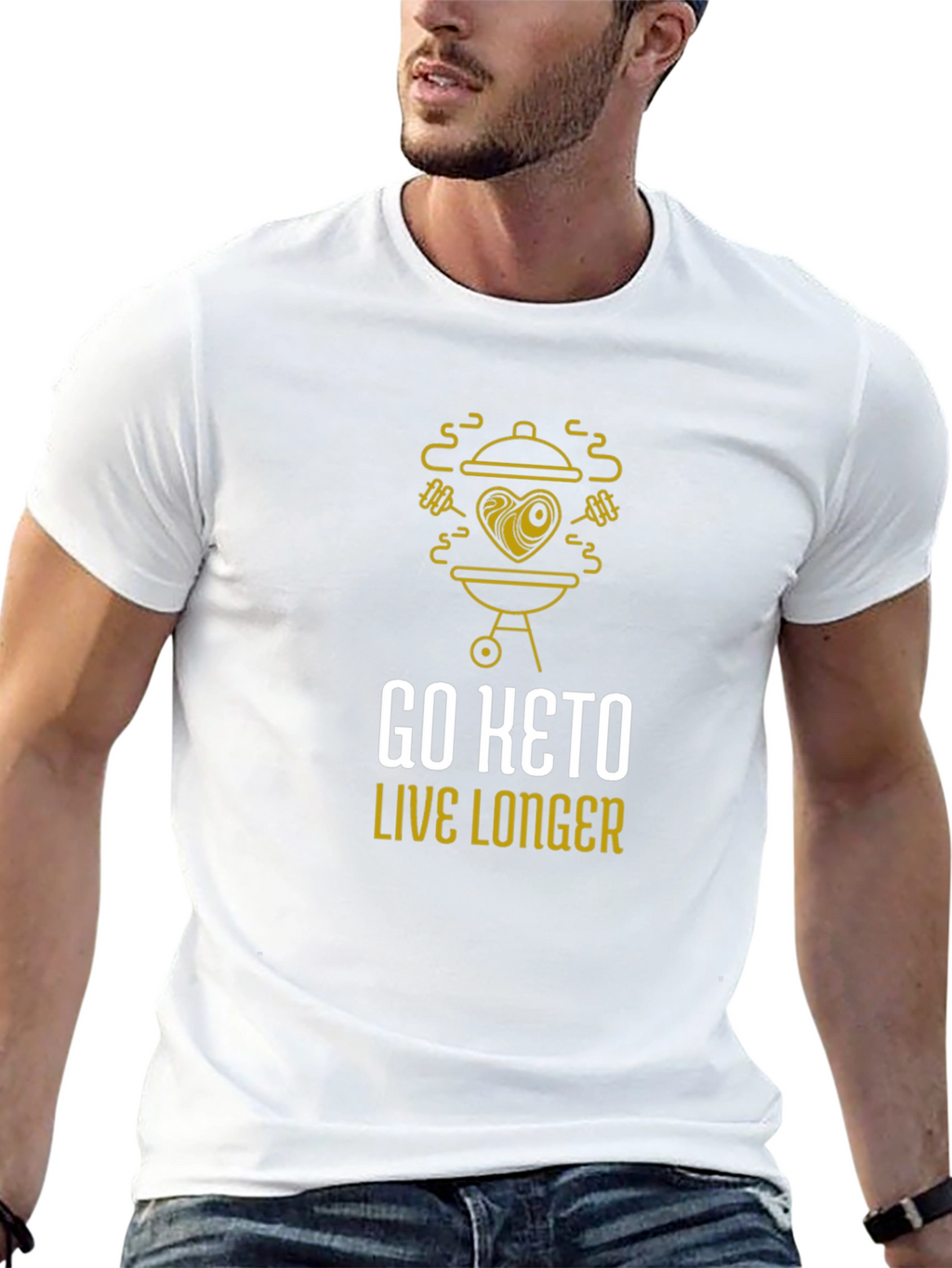 Go Keto Live Longer Graphic T-Shirt